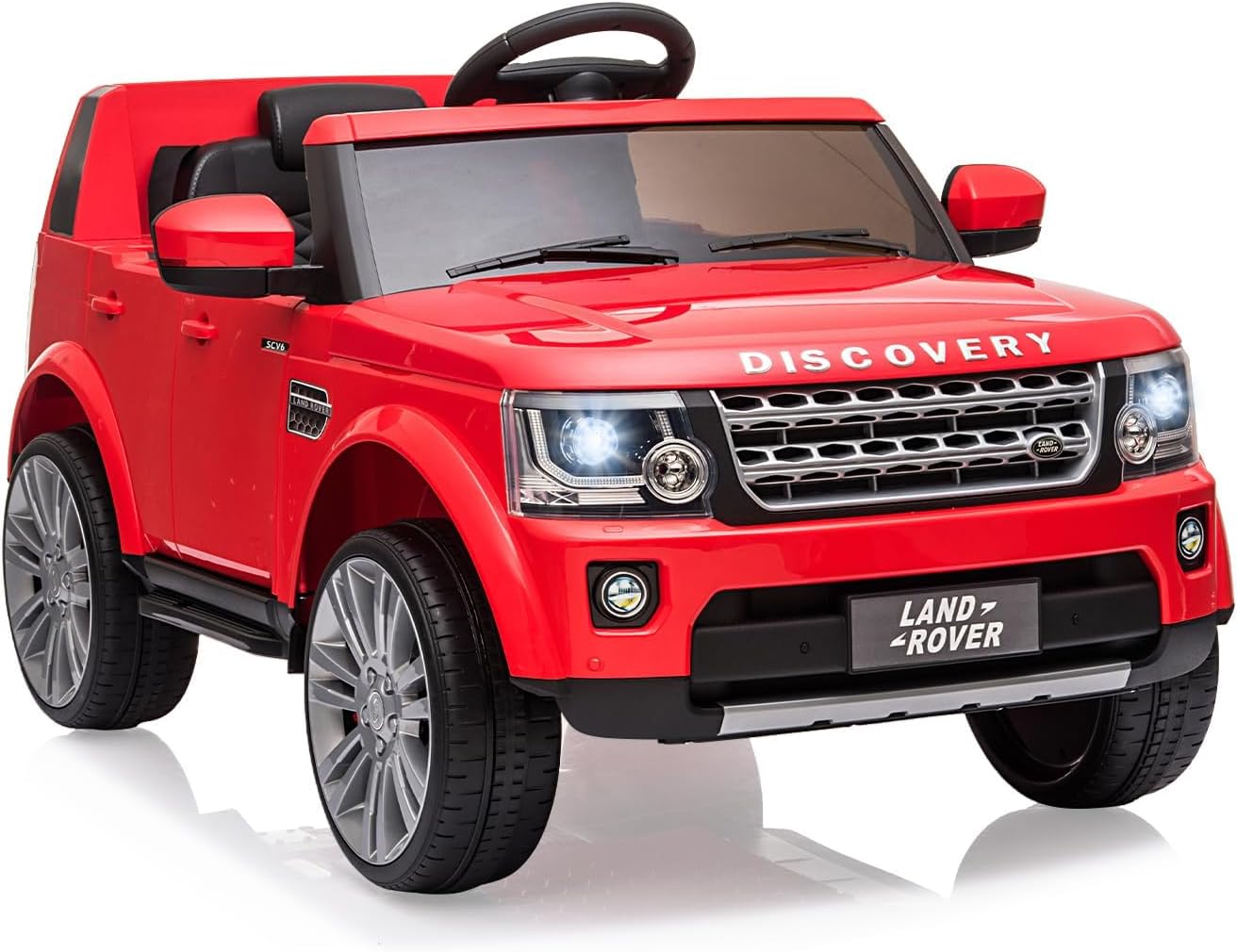 IdealHouse 12V Licensed Land Rover Dual Drive Kids Toy Car with Parent ...
