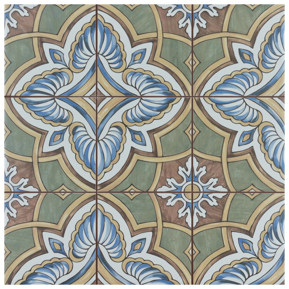 Ceramic Mosaic Tiles Bright Colors Medallions Moroccan Tile Mosaic Blue  Green Yellow Red 36 Pieces Mixed Ceramic Mosaic Tiles 
