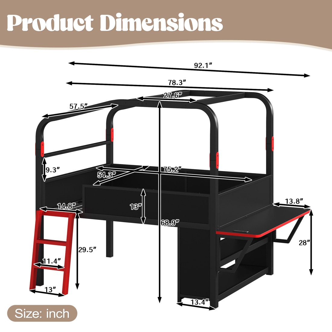 CHITA BED723-61 Bunk-Beds - View #6