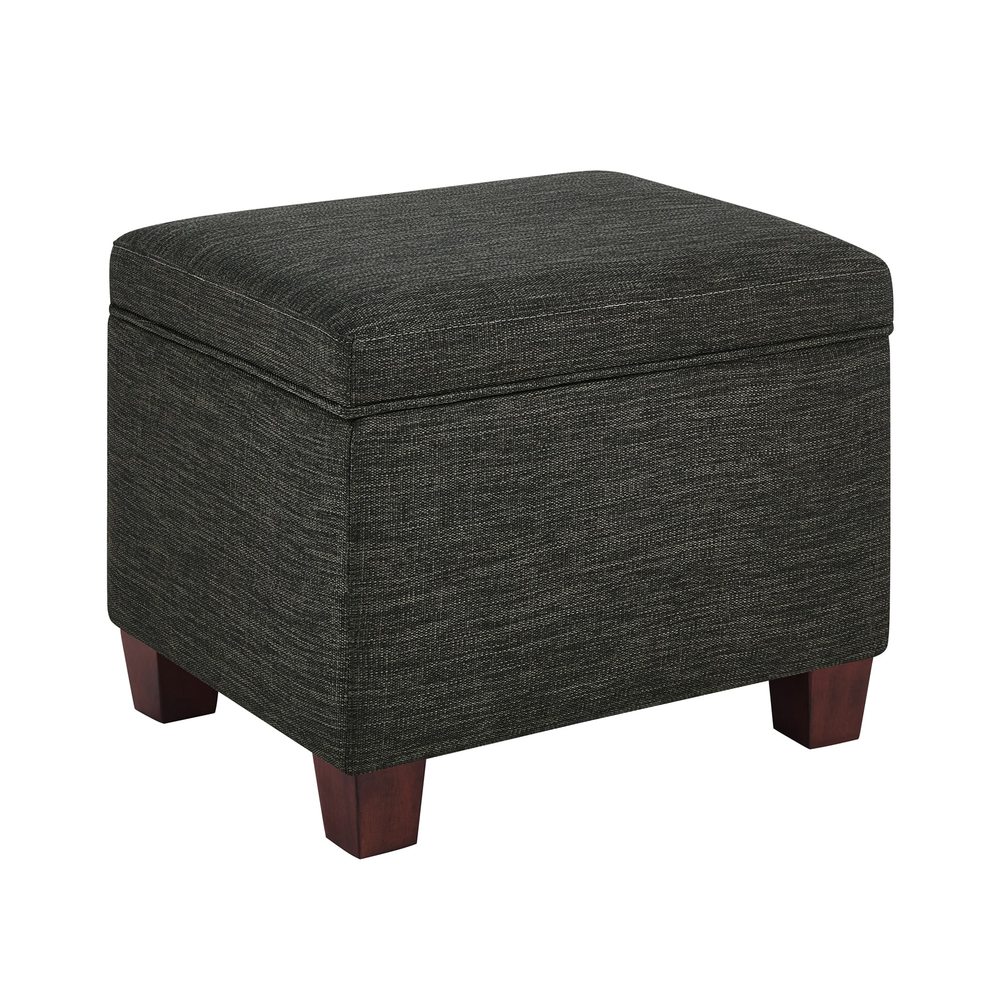 Convenience Concepts R9-217 Madison Modern Dark Charcoal Gray Fabric Storage Ottoman