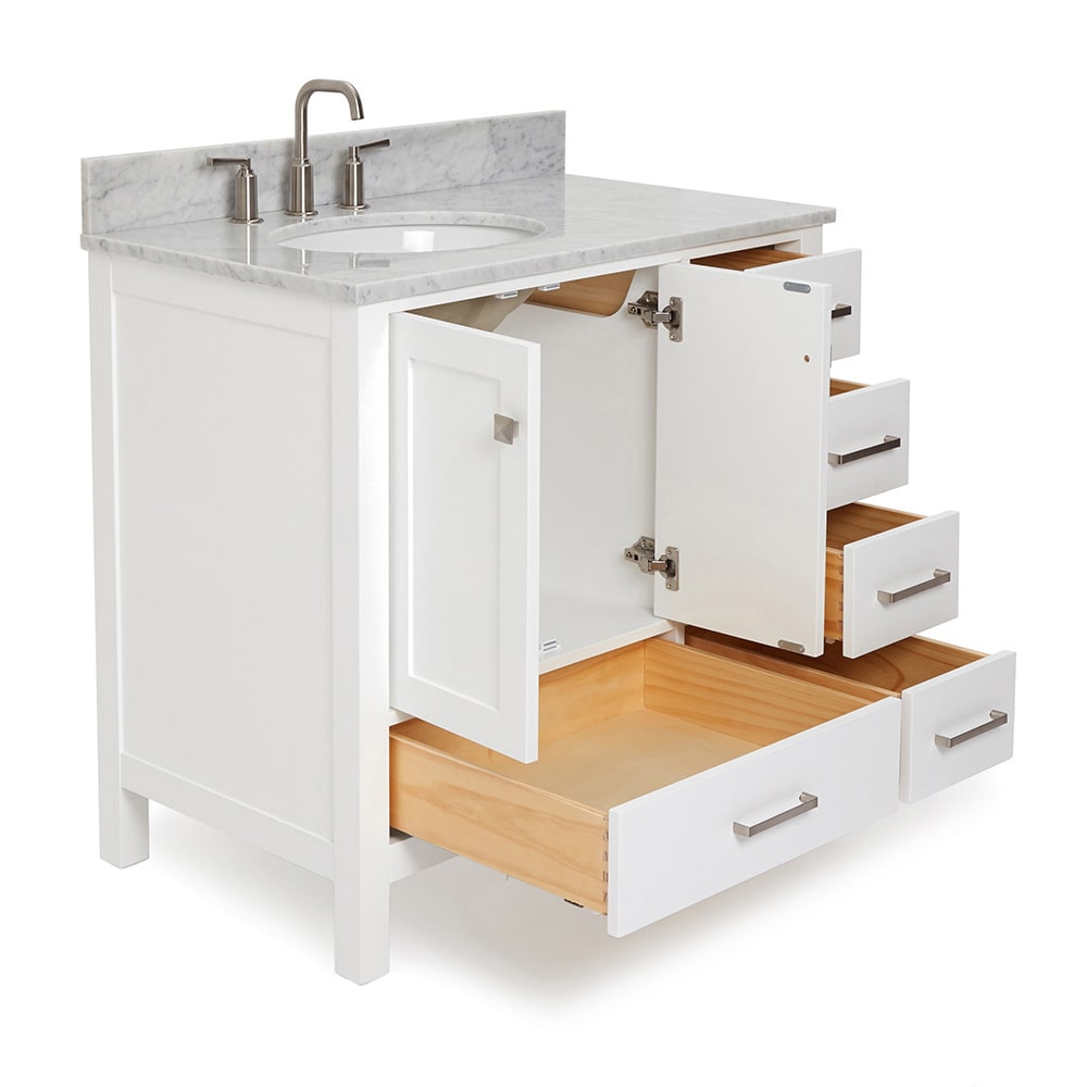ARIEL A037SLCW2OVOWHT Bath-Vanity-Combo - View #5