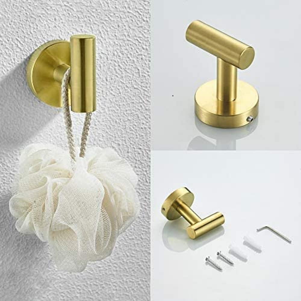 Tahanbath - 3-Pieces Bathroom Hardware Accessories Set - Towel Bar Toilet Paper Holder Robe Towel...