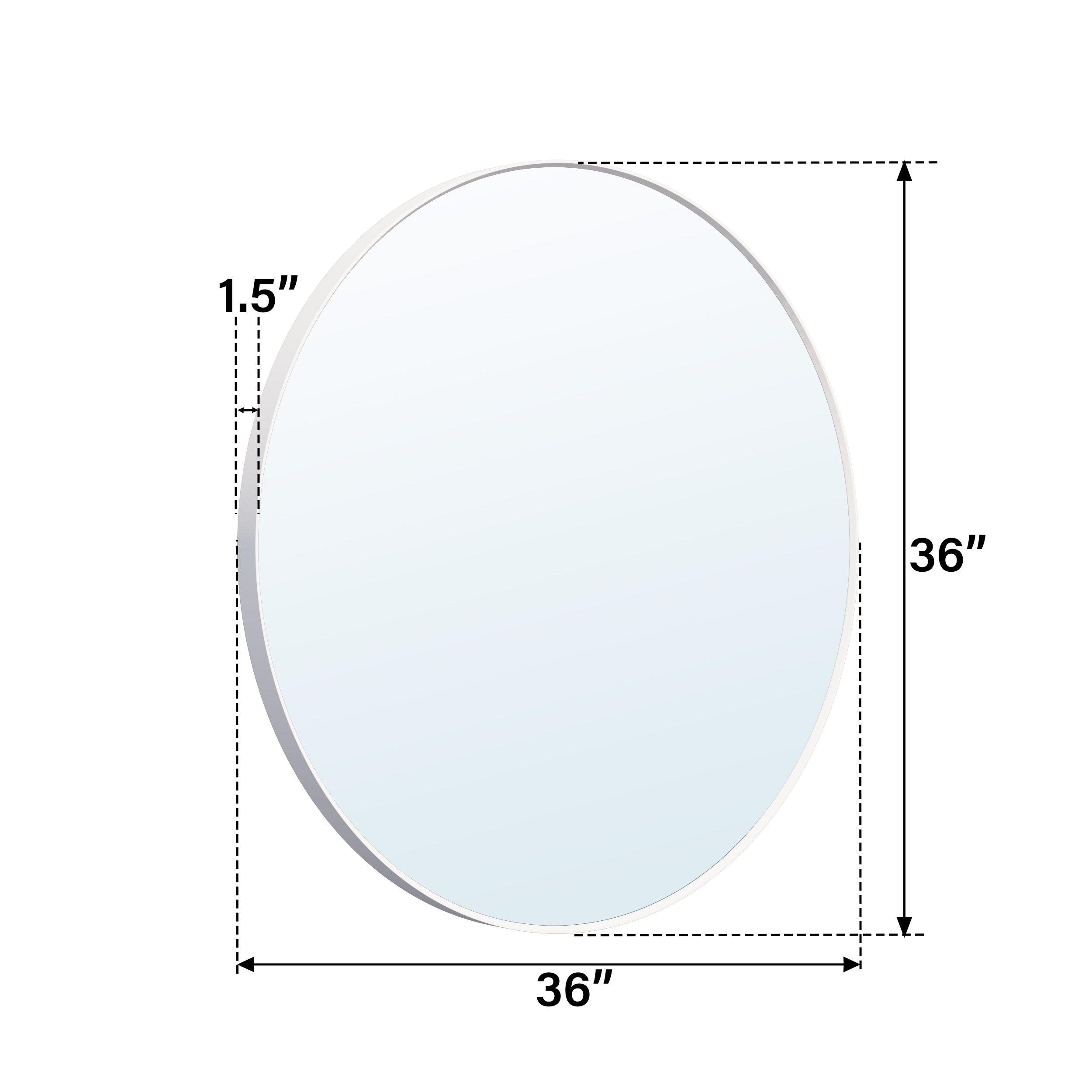 Forclover ASM-M0126R Framed-Bath-Mirrors - View #7