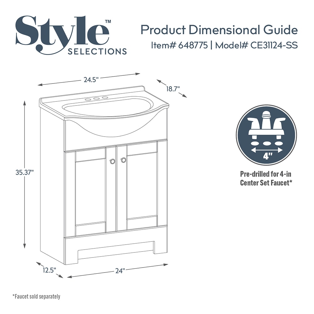 Style Selections CE31124-SS Bath-Vanity-Combo - View #4