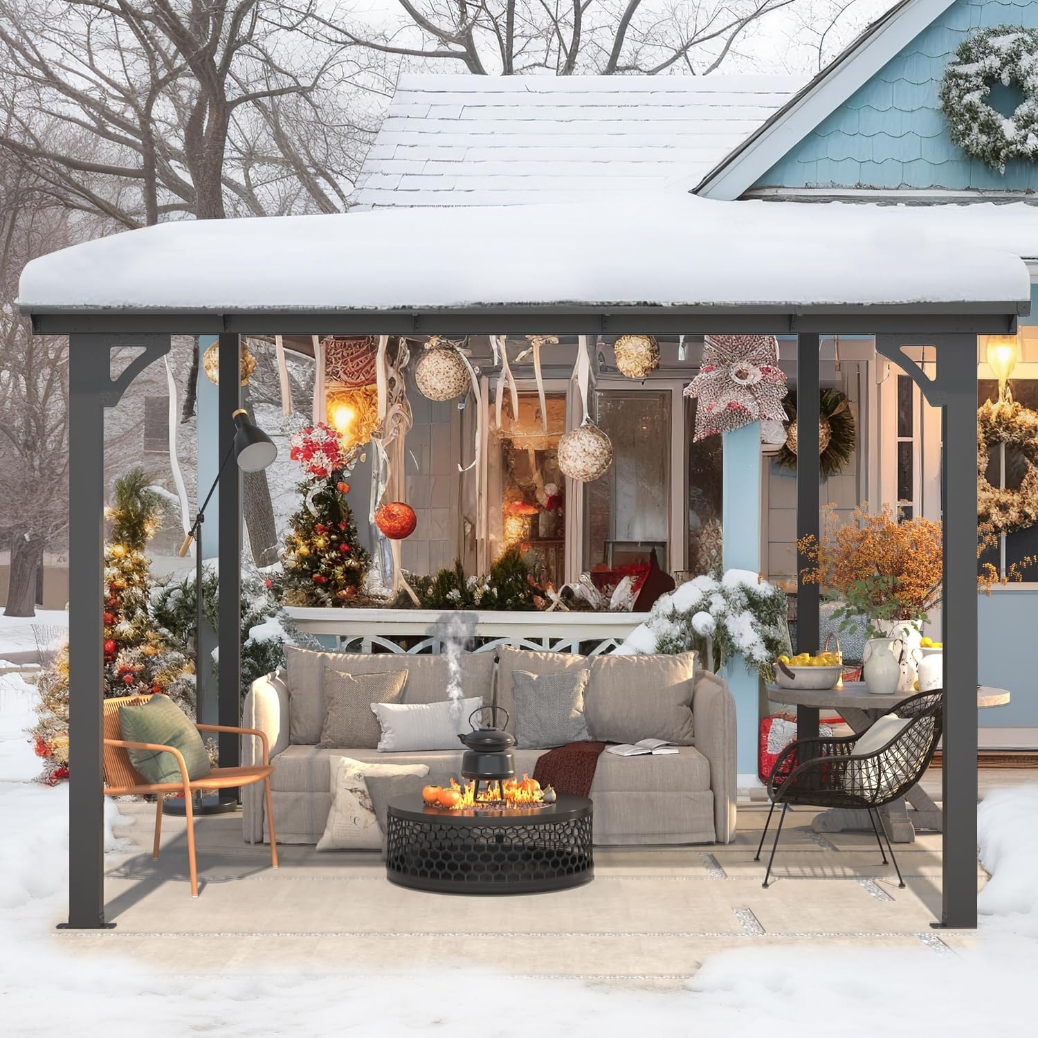 AECOJOY 16302BK-LS01 Wood-Resin-Gazebos - View #7