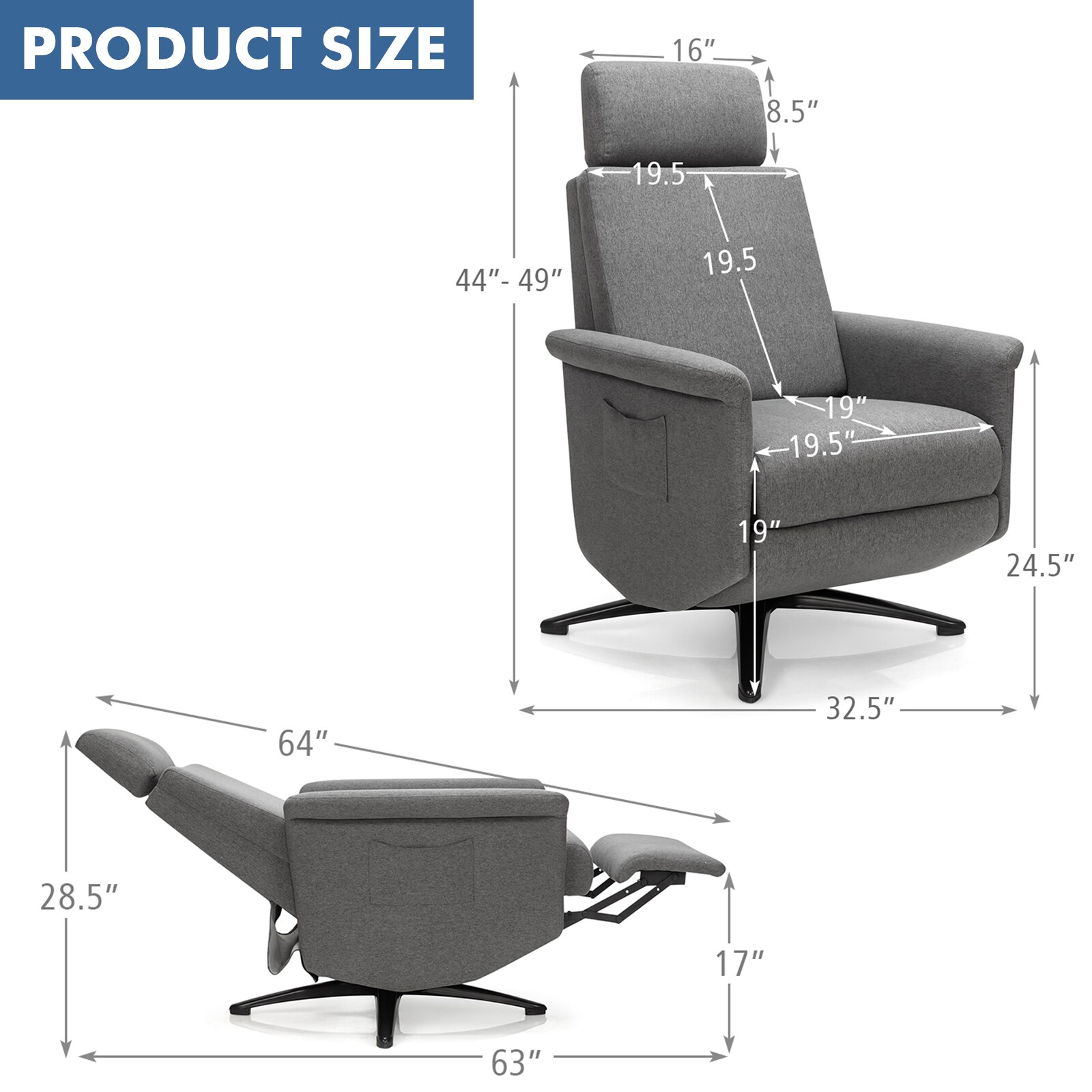 Slickblue D-CO-RG56346WH chairs - View #3