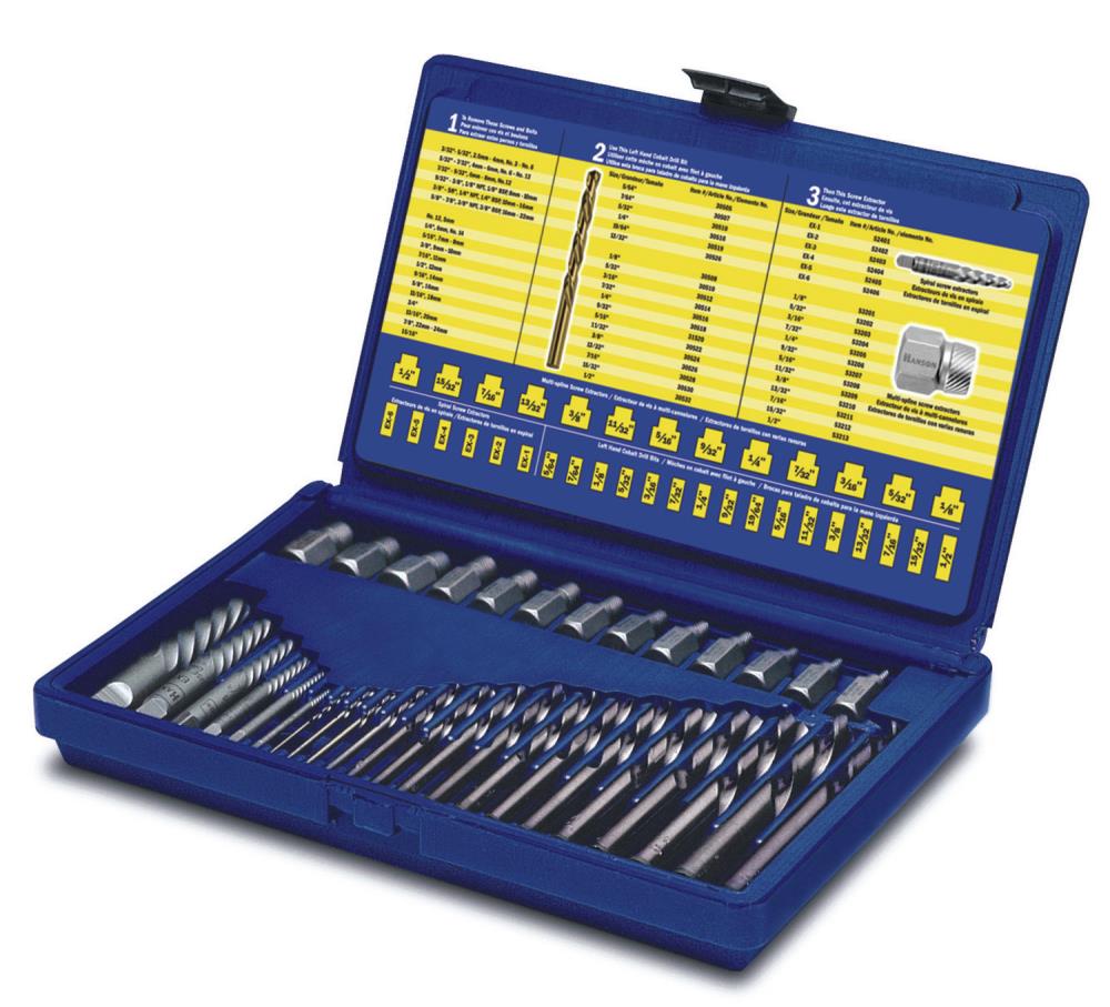 IRWIN 11135ZR HANSON 35-Pack Cobalt 12-in Screw Extractor and Drill Bit Set