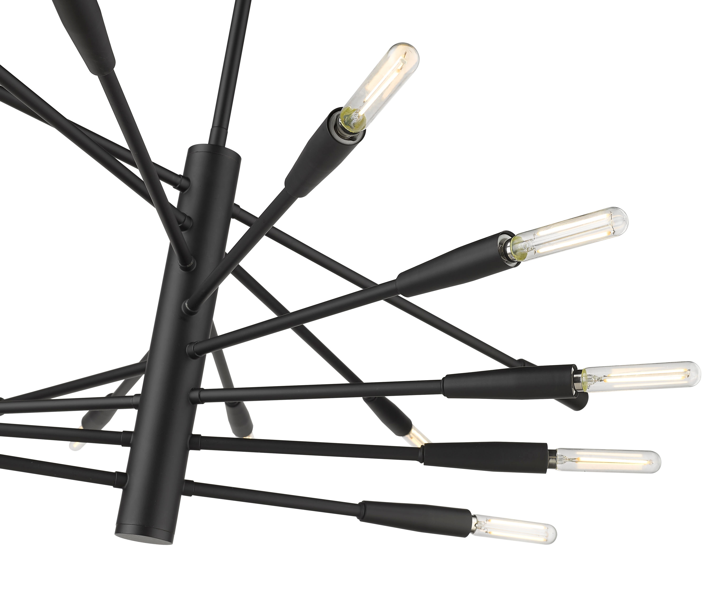 Ascension Matte Black 16-Light Adjustable Arm Chandelier
