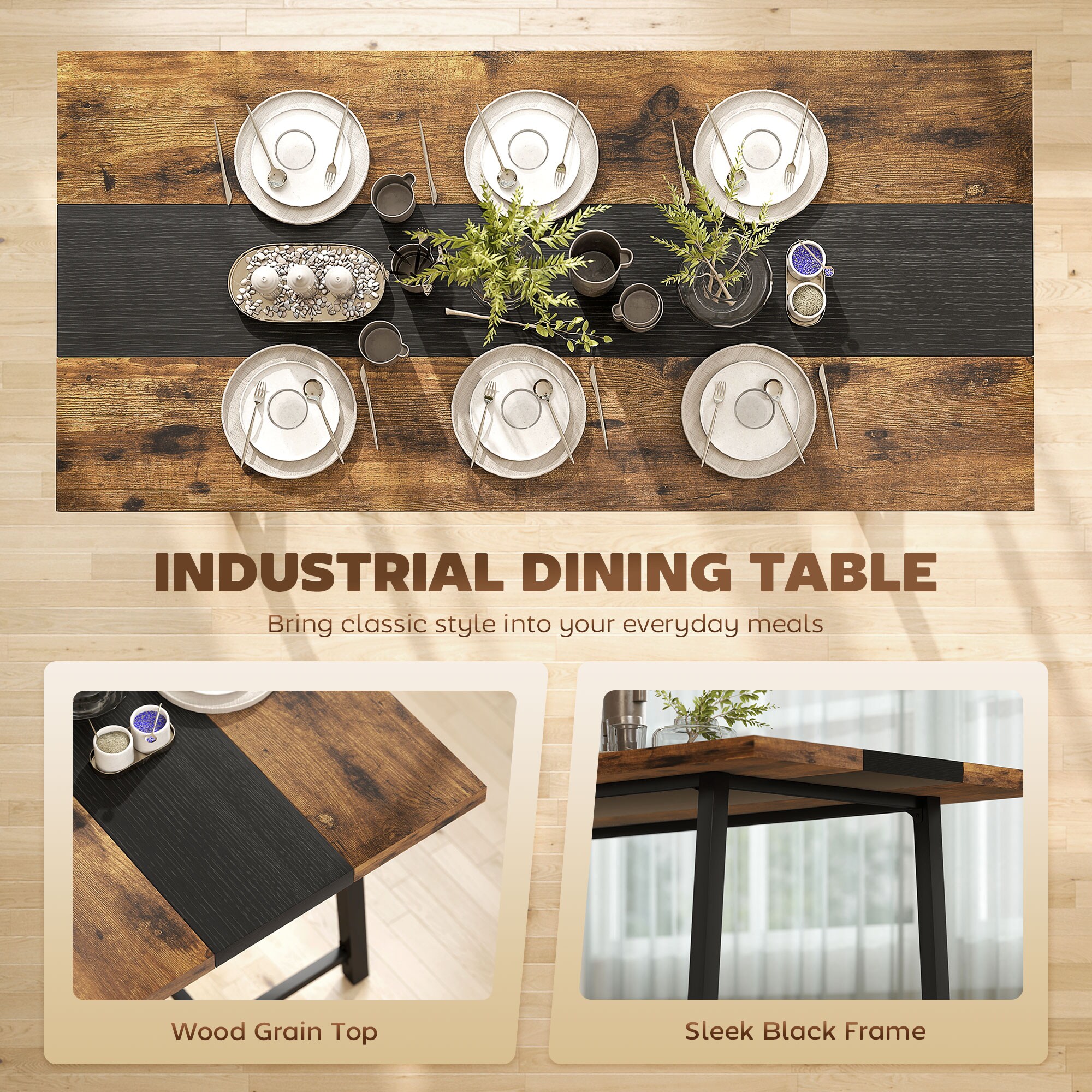 HomCom 83A-278V80RB Dining-Tables - View #7