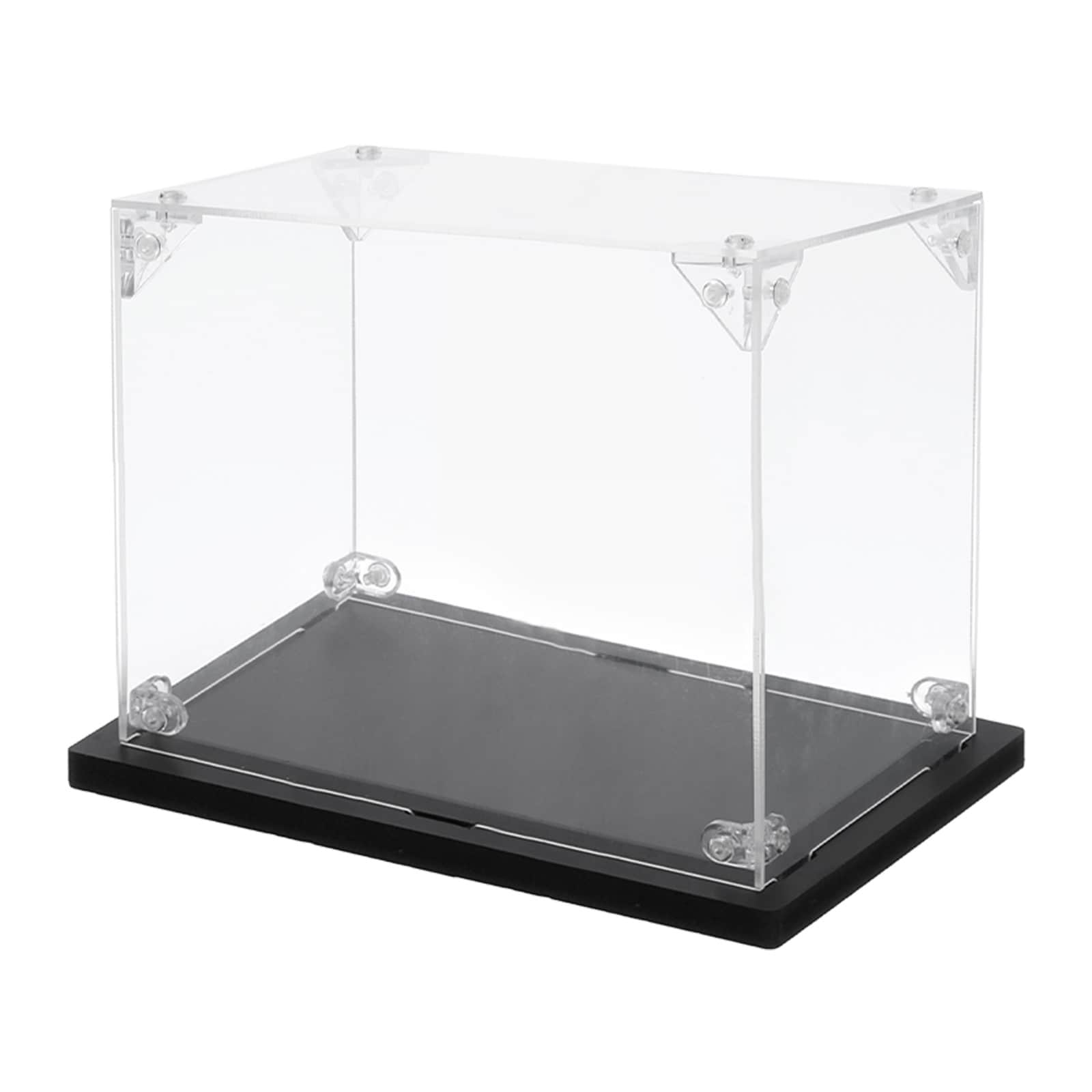 Unique Bargains Acrylic Display Case 4 Inchx6 Inchx6 Inch Clear Display Box Assemble Dustproof Display Box Storage Organizer for Collectibles Action Figures
