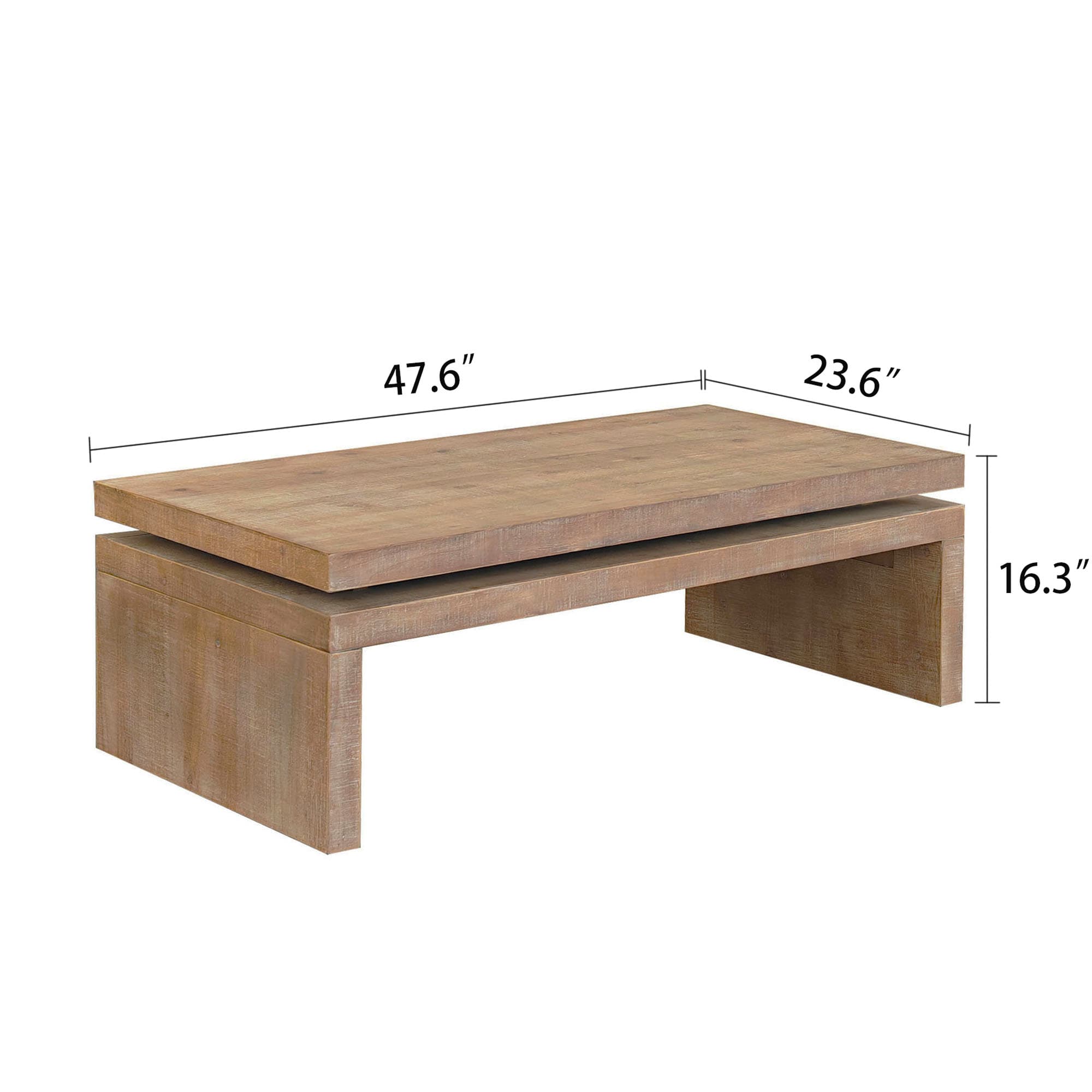 Mondawe WFMD-L021C-M-BROWN Coffee-Tables - View #4
