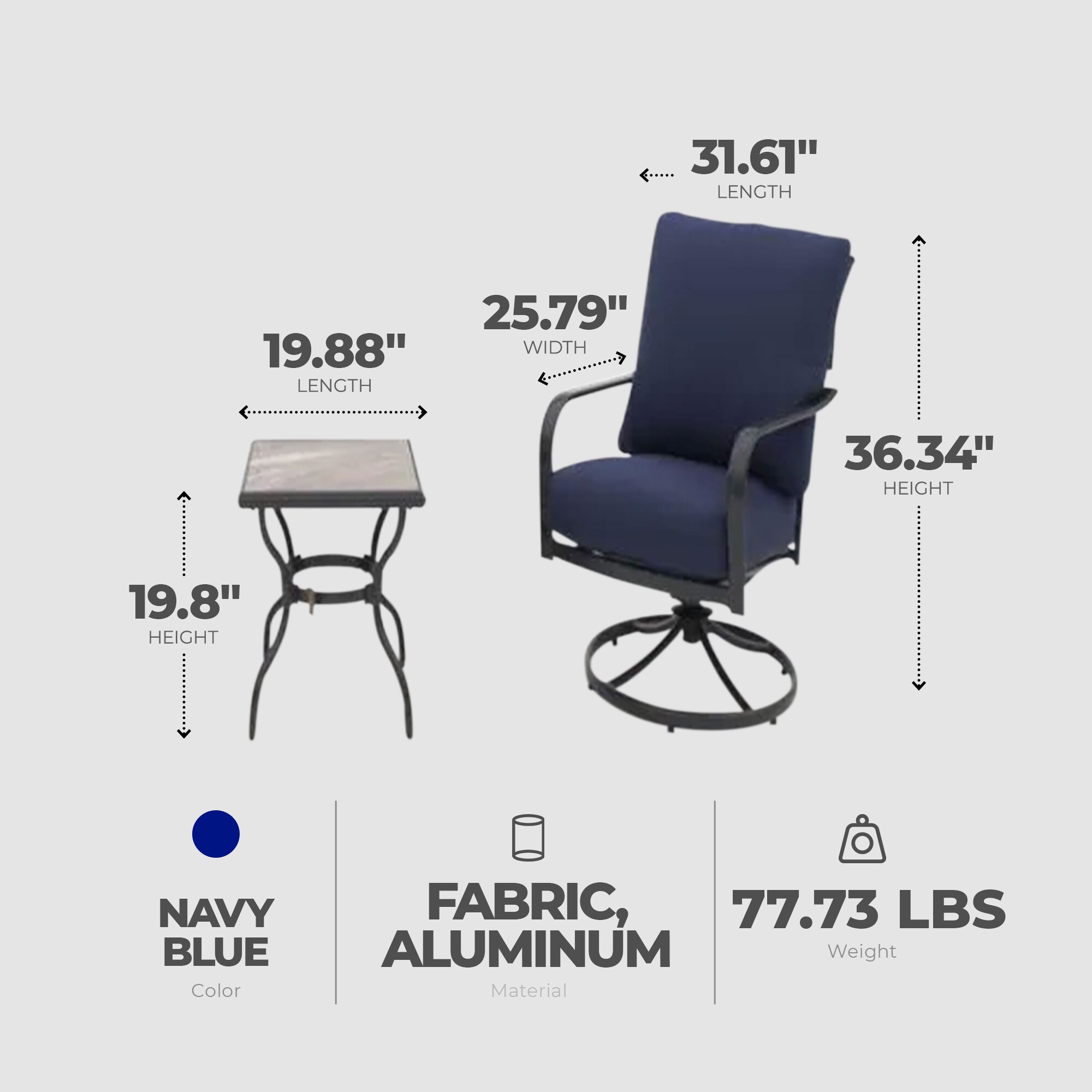 Four Seasons Courtyard 396100 Patio-Tables - View #2