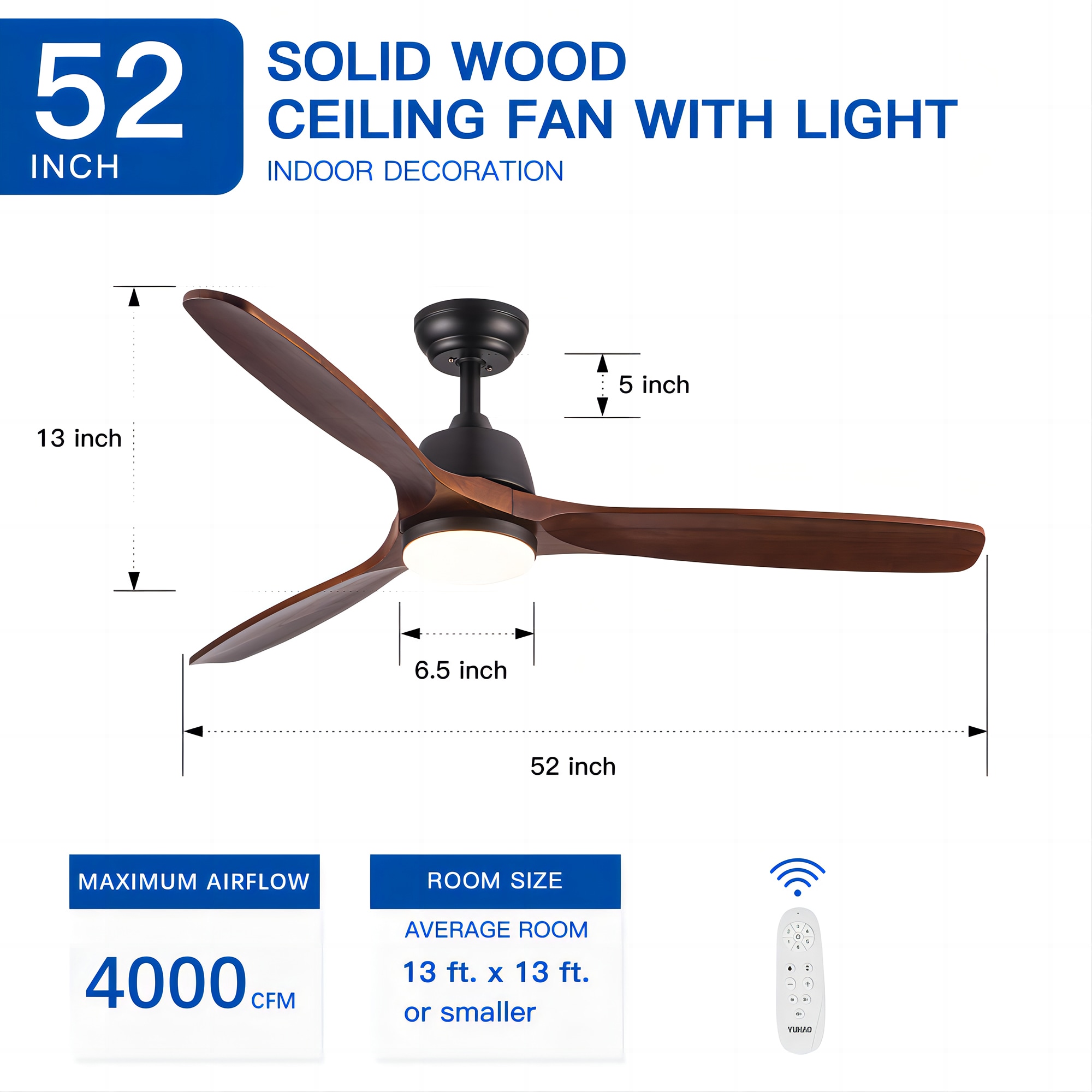 Kahomvis YUH-QPW1-6670 Ceiling-Fans - View #7