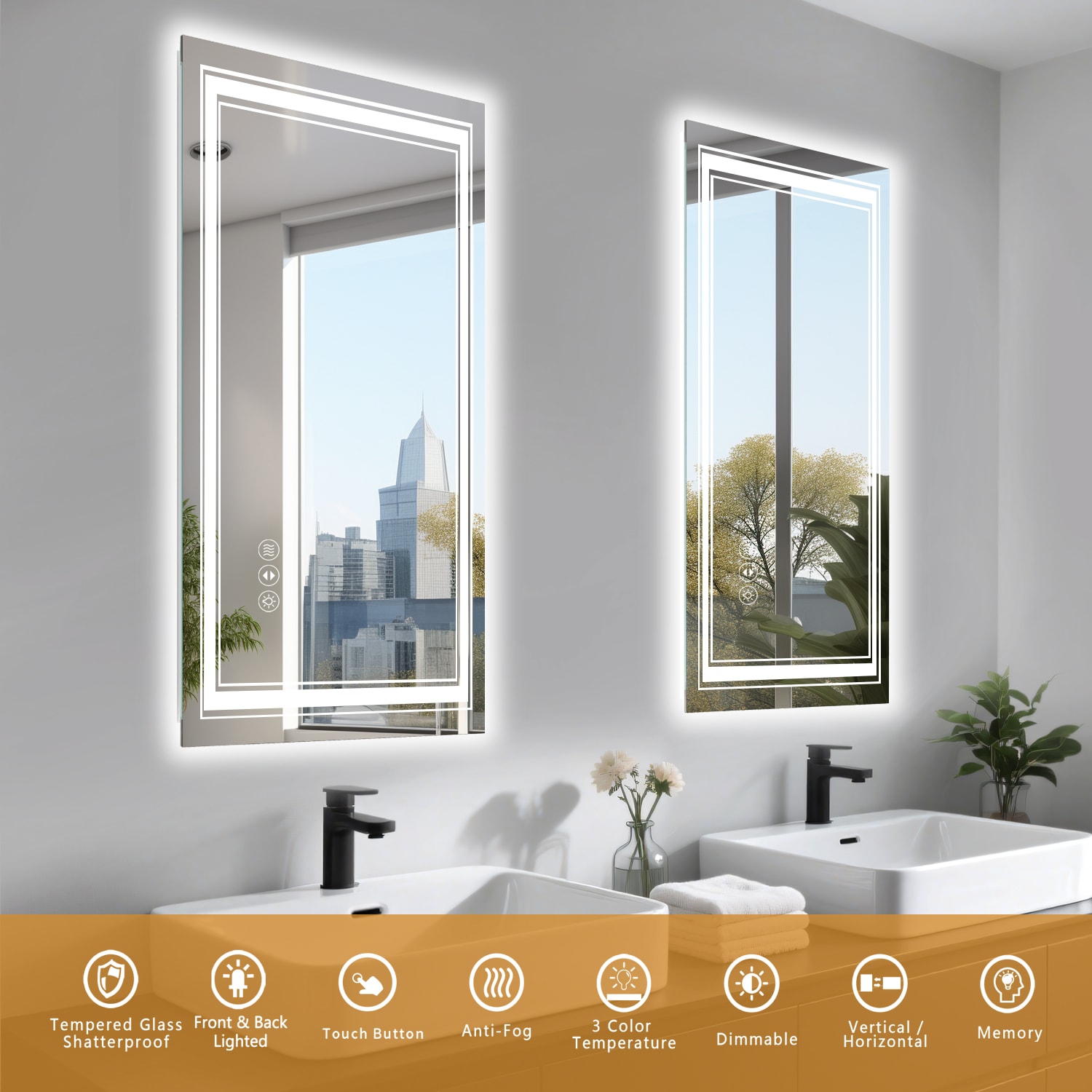 Miuara T3757P347024 Framed-Bath-Mirrors - View #2