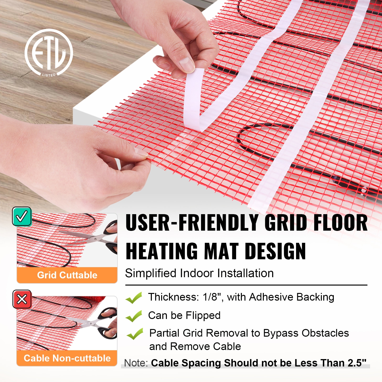 VEVOR ZZWZDBCNXTHCMTCBZV6 Underfloor-Heating - View #5
