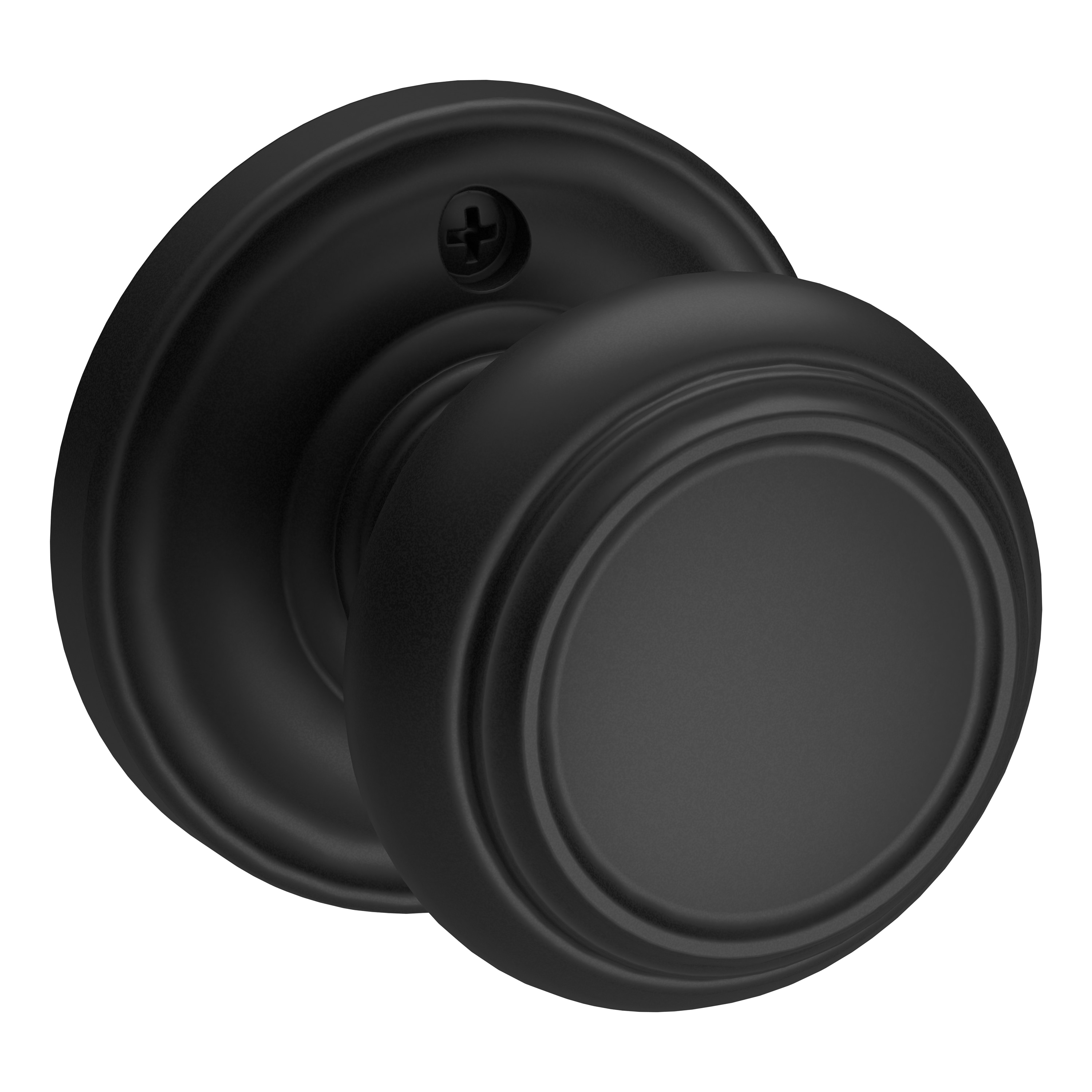 Baldwin HDTRATRR190 Satin Black Interior Hall/Closet Dummy Door Knob