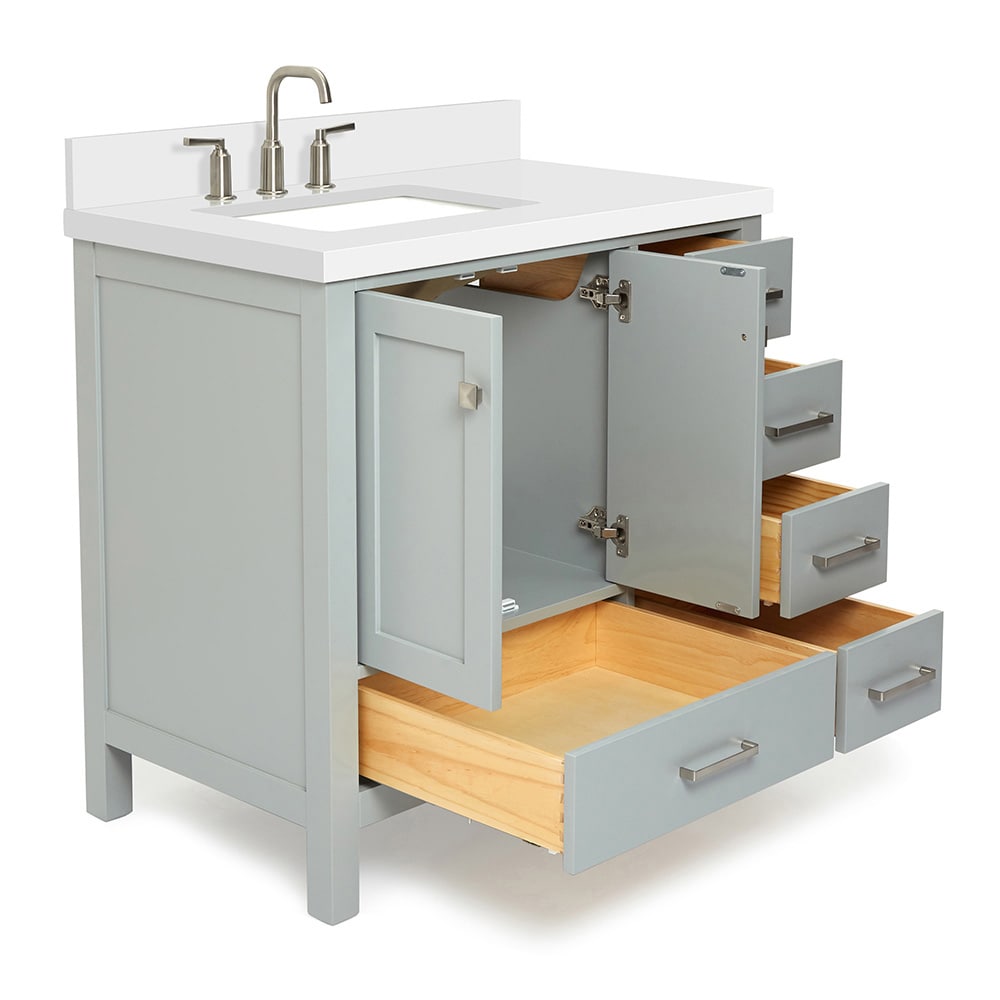ARIEL A037SLWQRVOGRY Bath-Vanity-Combo - View #5