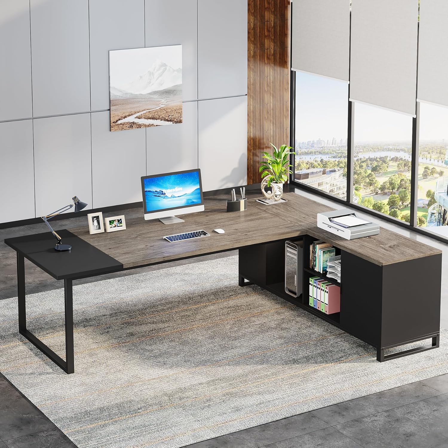 Tribesigns LWFD-XK00665 Office Conference Table Multiple colors/finishes 1 -Person Conference table ( 70.87-in W x 29.53-in H )
