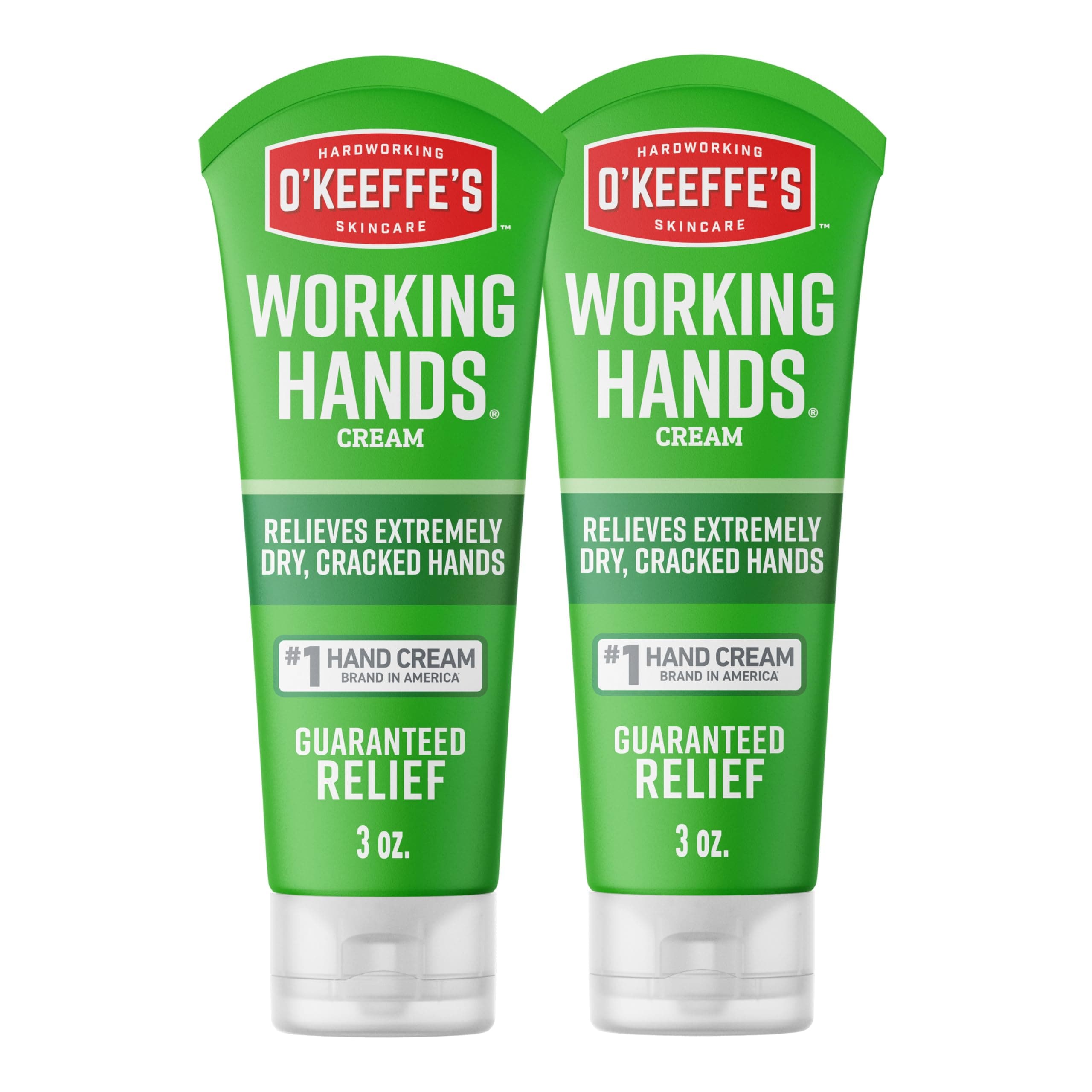 O'Keeffe's Working Hands Hand Cream for Extreme Dryness - 3 oz Tube (2 Pack) - Repairing Skincare for Cracked Dry Hands #K0290007-5AC4