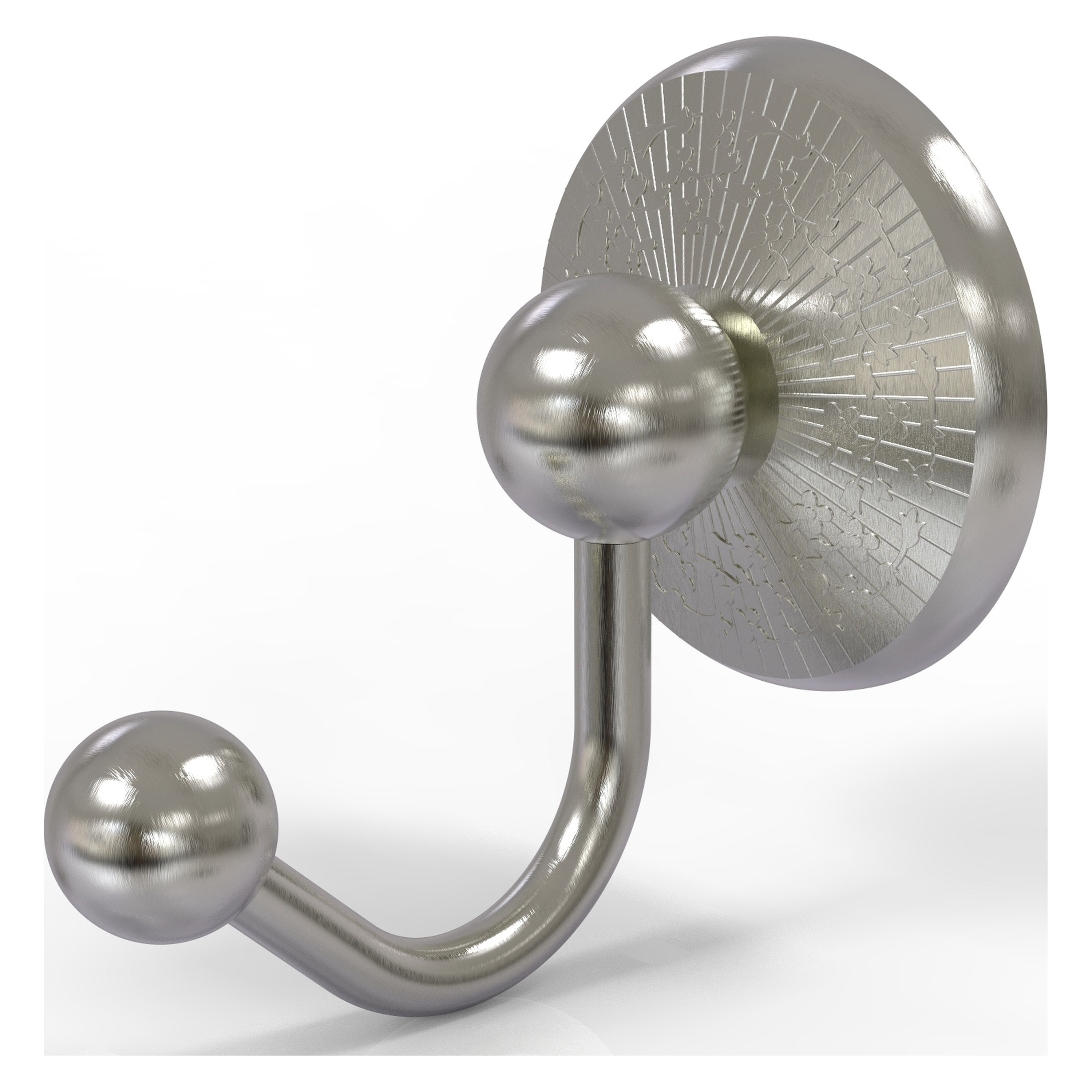 Allied Brass PMC-20-SN Prestige Monte Carlo Satin Nickel Single -Hook Wall mount Towel Hook