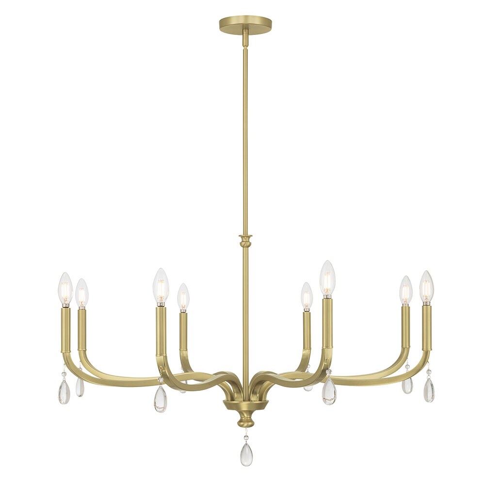 Millennium Lighting Viremont 8 -Light Brushed Brass Metal Chandelier