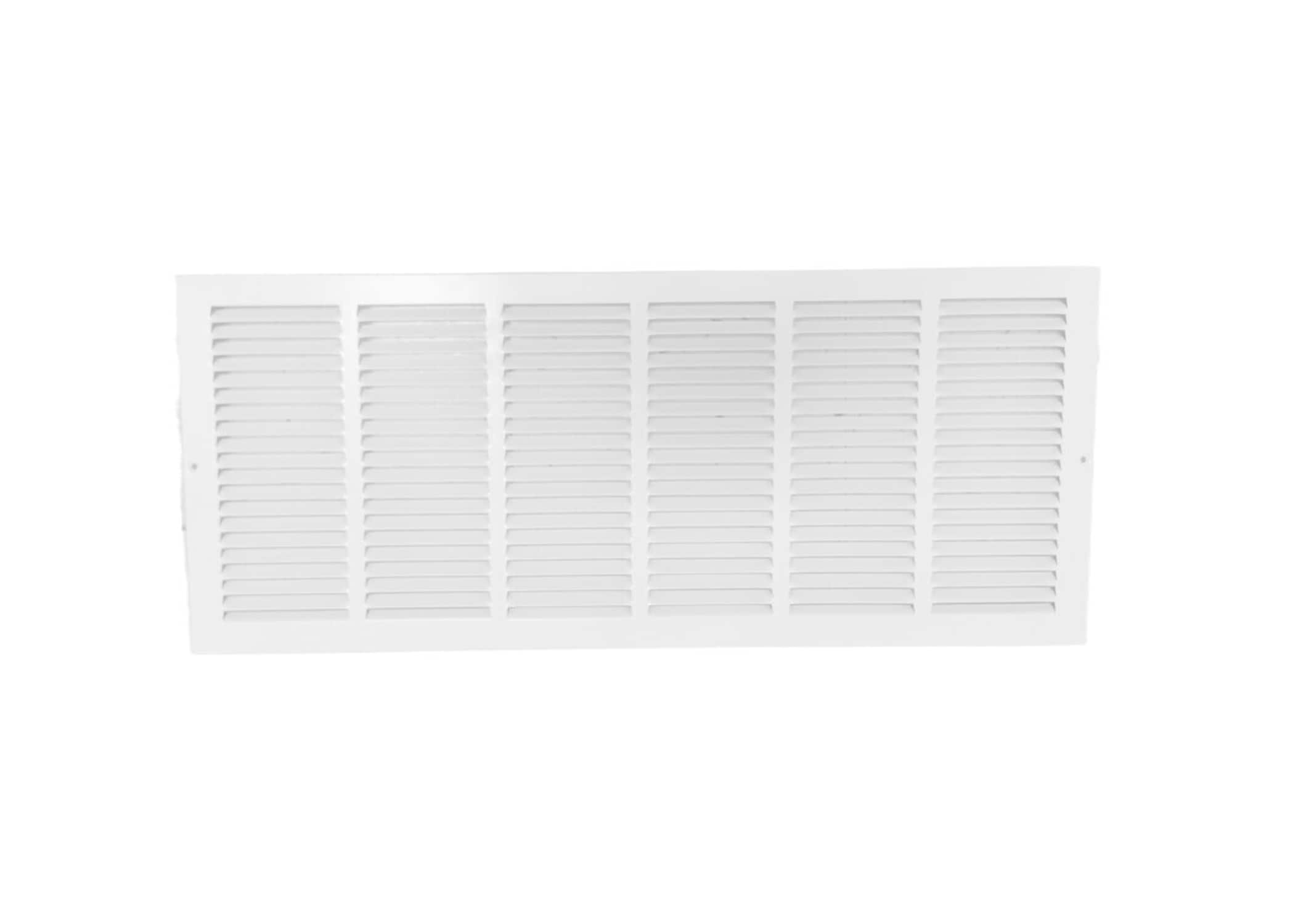 RELIABILT 9563010WH 30-in x 10-in 1-way Steel White Baseboard grille ( Outside Width- 31.75-Inches )