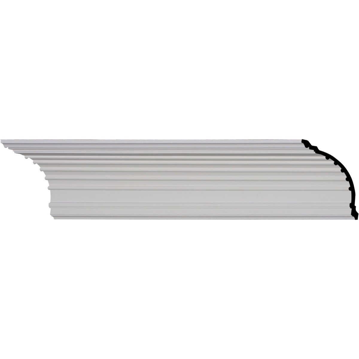 Ekena Millwork MLD06X06X09FO Foster Cove 9-in x 7-ft 10-1/2-in Primed Urethane Crown Moulding