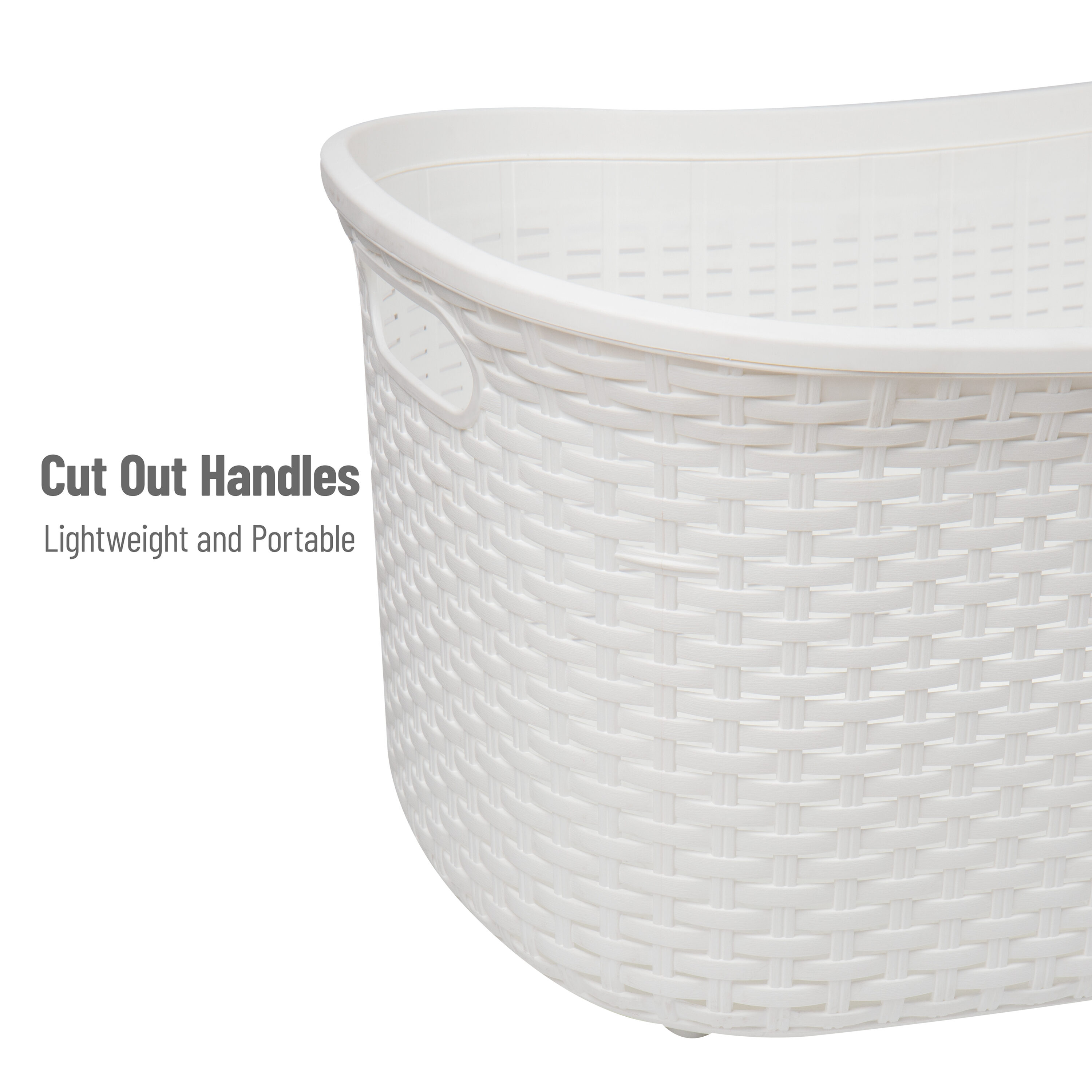 Mind Reader 40LBASK-WHT Hamper-Baskets - View #4