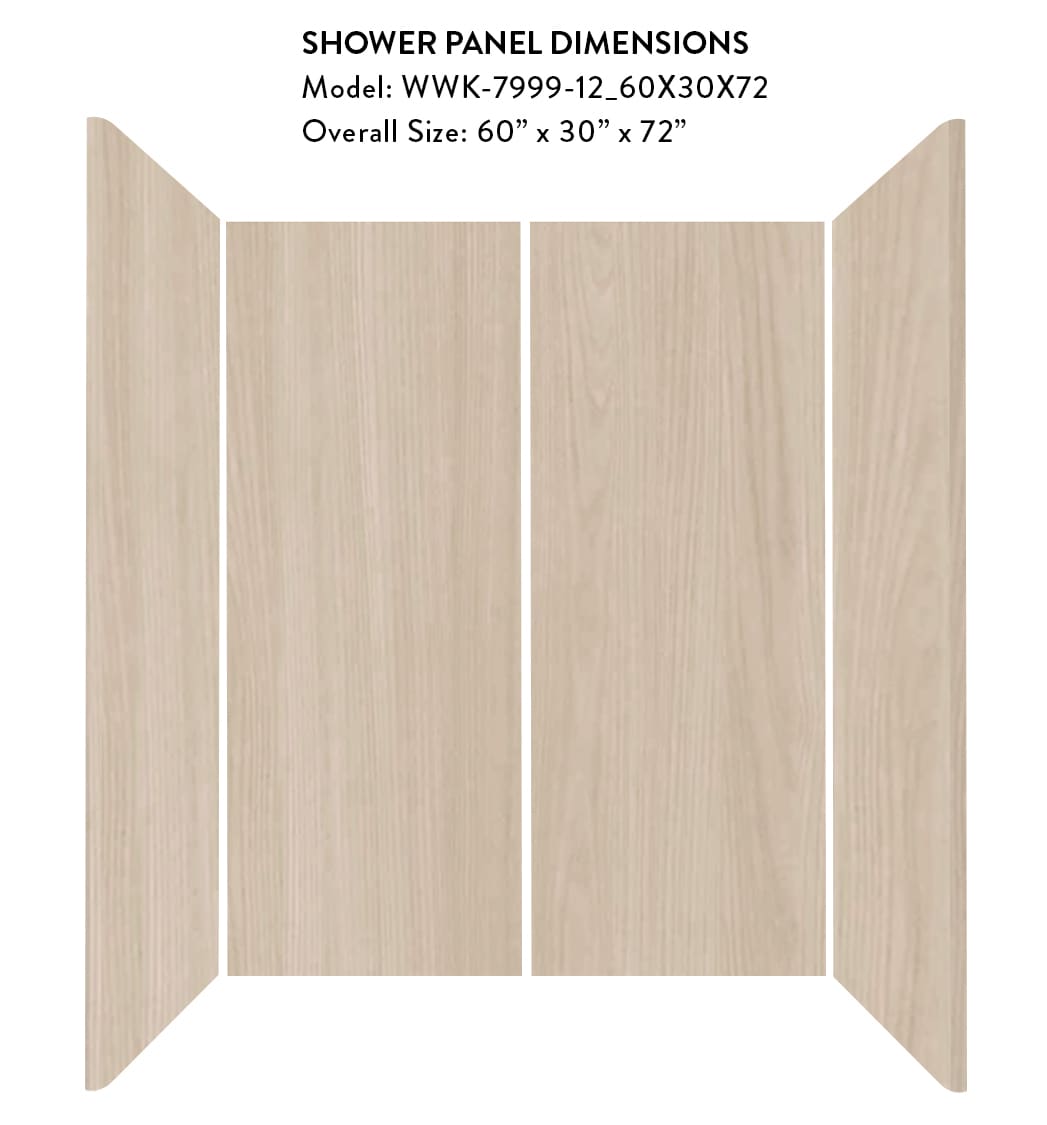 Wetwall WWK79991260X30X72 Bathtub-Wall-Surrounds - View #3