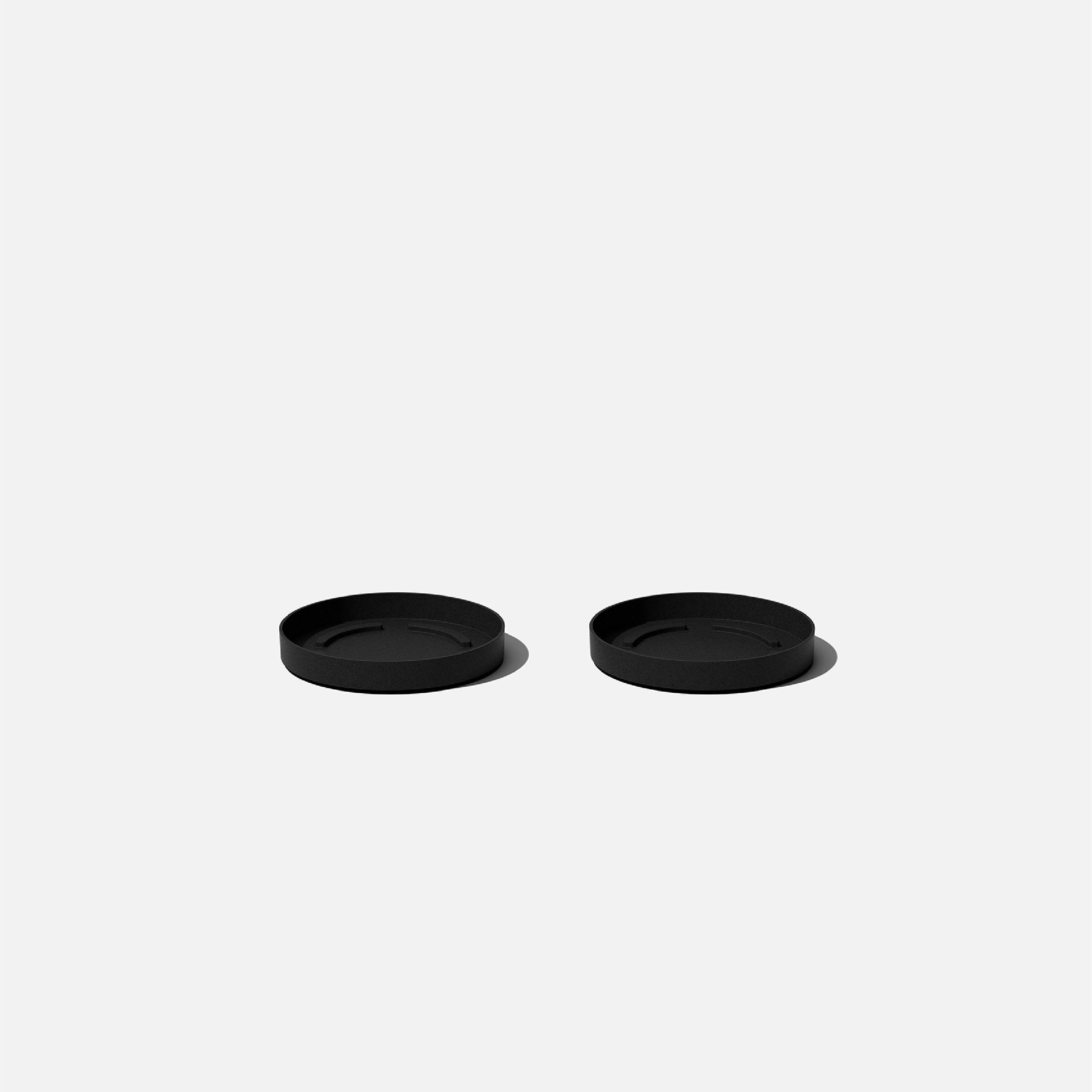 Veradek KNV10TRB-2PK 2 -Pack 9.25-Inches Black Plastic Plant Saucer