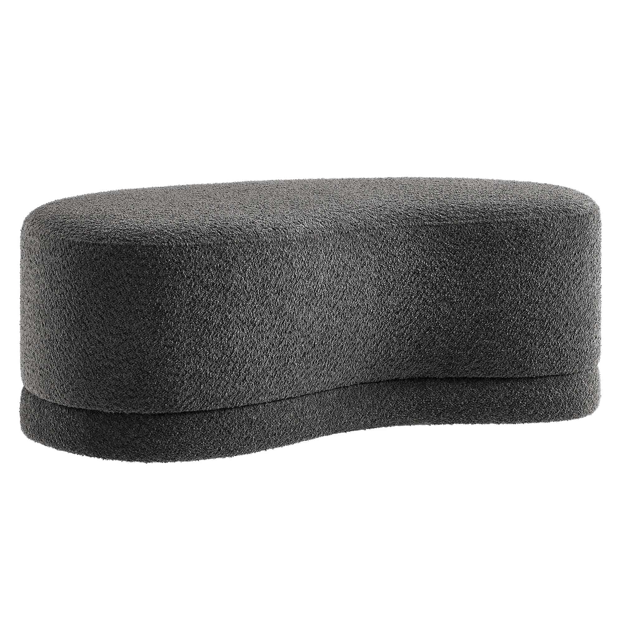  Nimbus 48-in Upholstered Ottoman Bench in Cast Slate