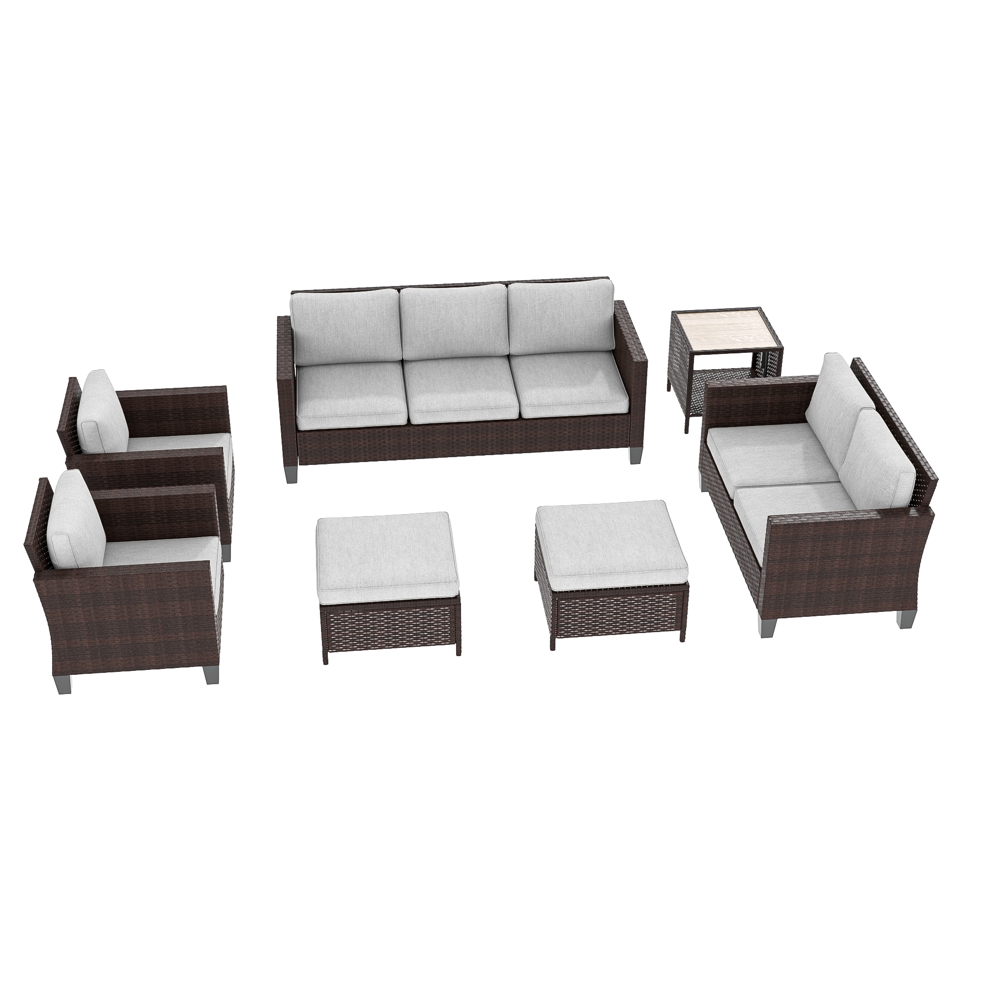 Sonkuki SD-PS-115BLY-S3T3 Patio-Conversation-Sets - View #3