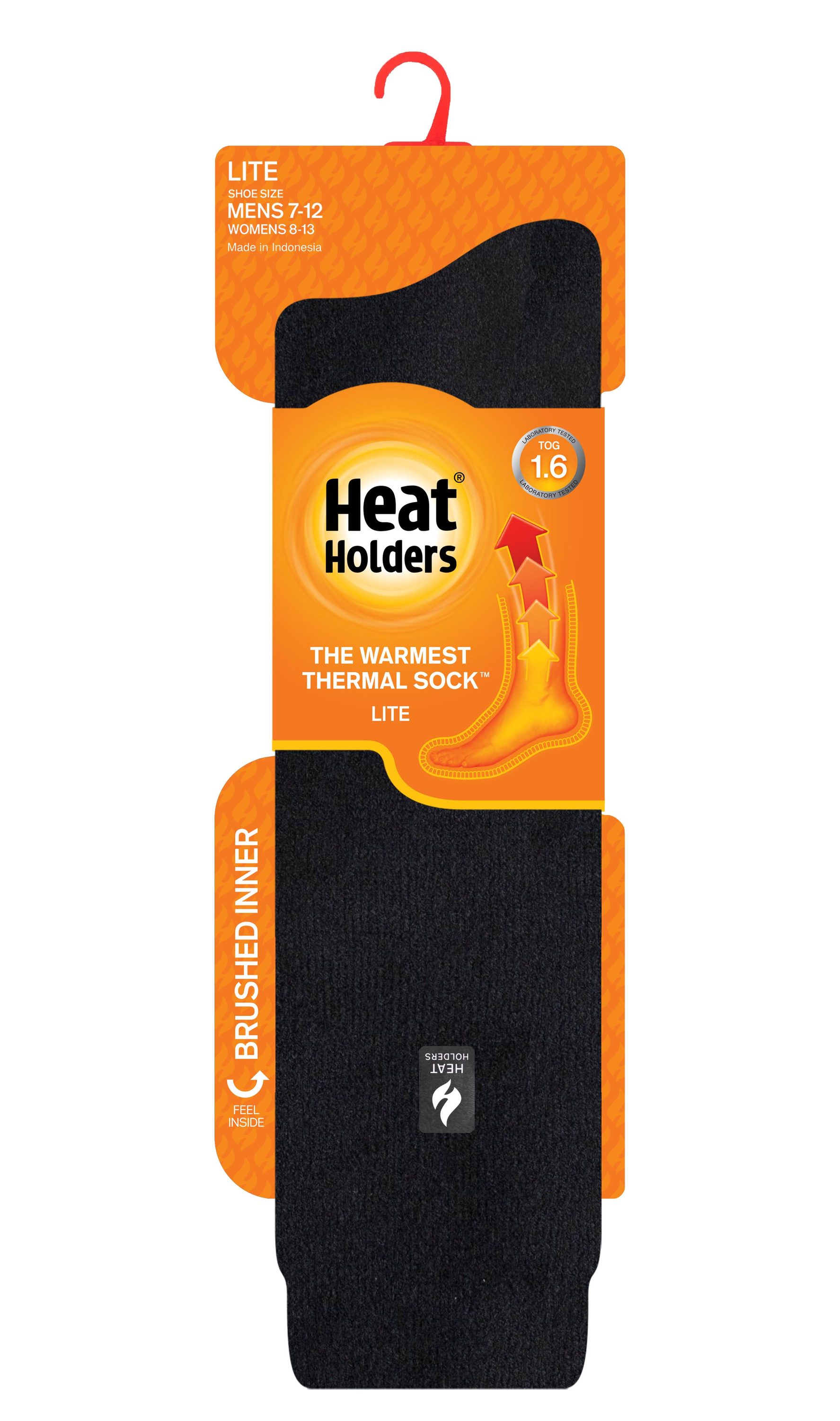 Outer Peak Black 2 pack Thermal Socks - Lowes Menswear
