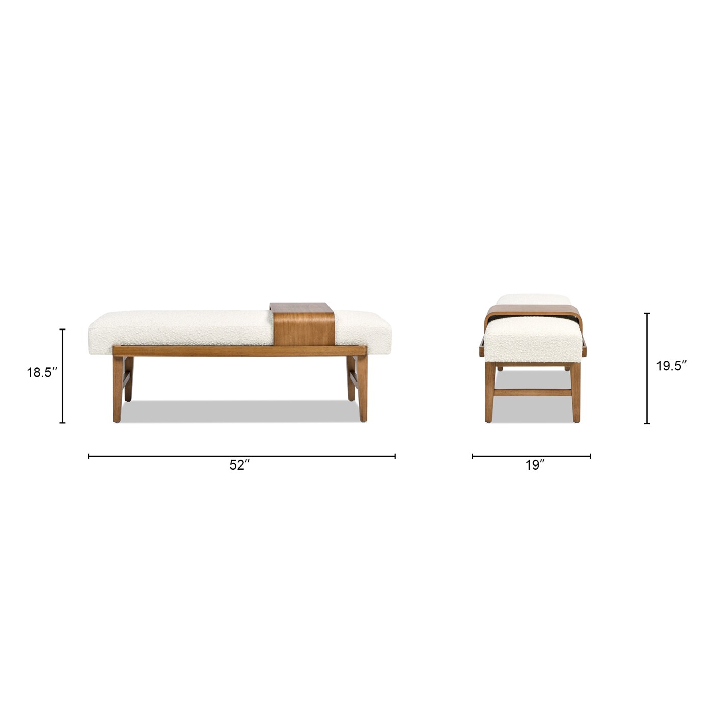 Jennifer Taylor Home LMBW-85810 bench - View #5