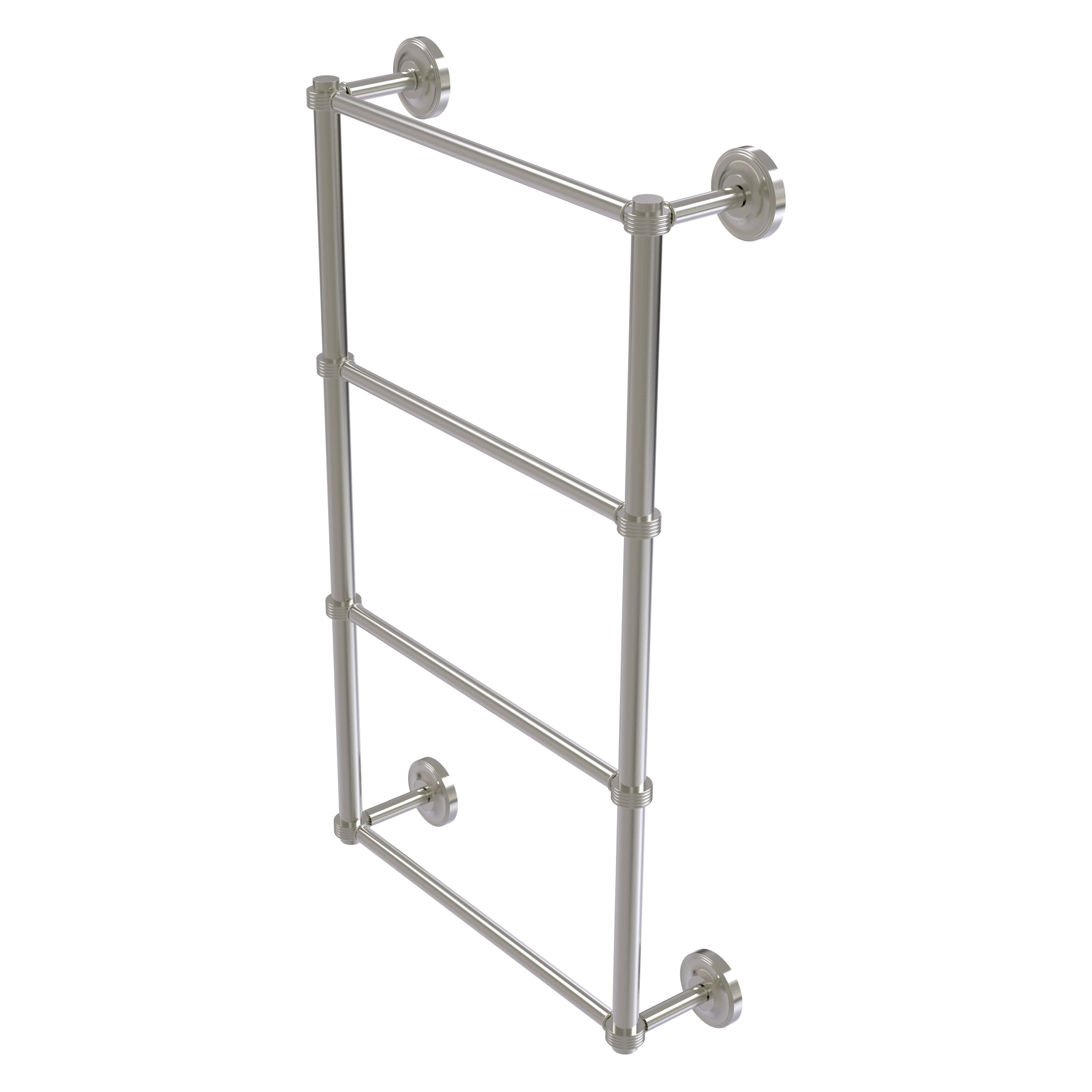 Allied Brass PR-28G-24-SN Prestige Regal 24-in double Satin Nickel Wall mount 4-tier Towel Bar