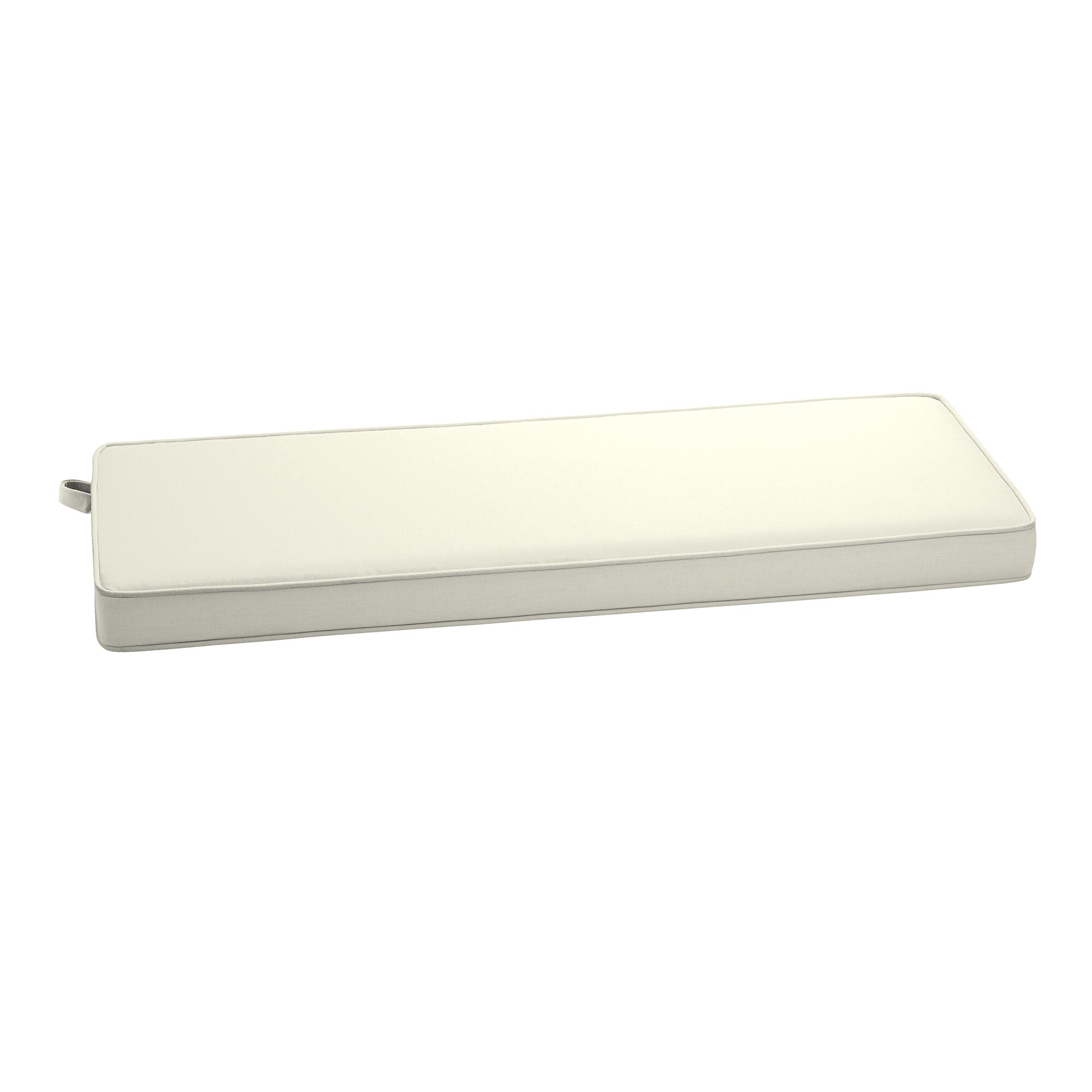 ARDEN FR0CF73B-DKZ1 18-in x 48-in Cream Woven Solid Patio bench cushion