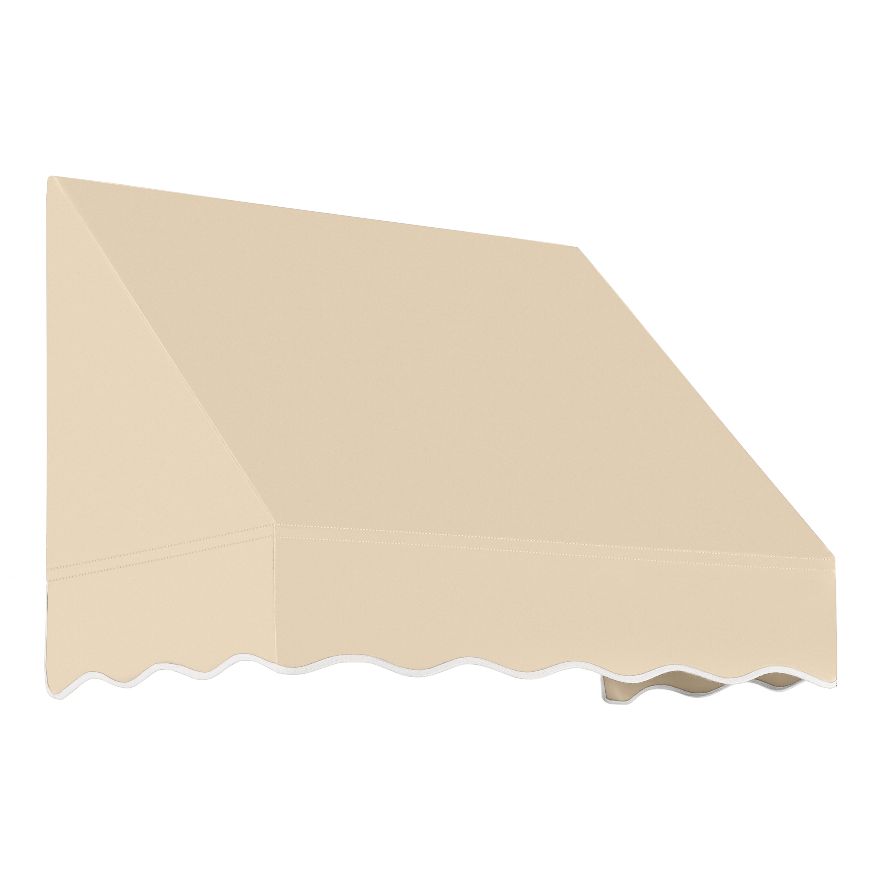 Awntech EF2442-L-3T San Francisco 40.5-in Wide x 42-in Projection x 24-in Height Fabric Tan Solid Fixed Window/Door Awning