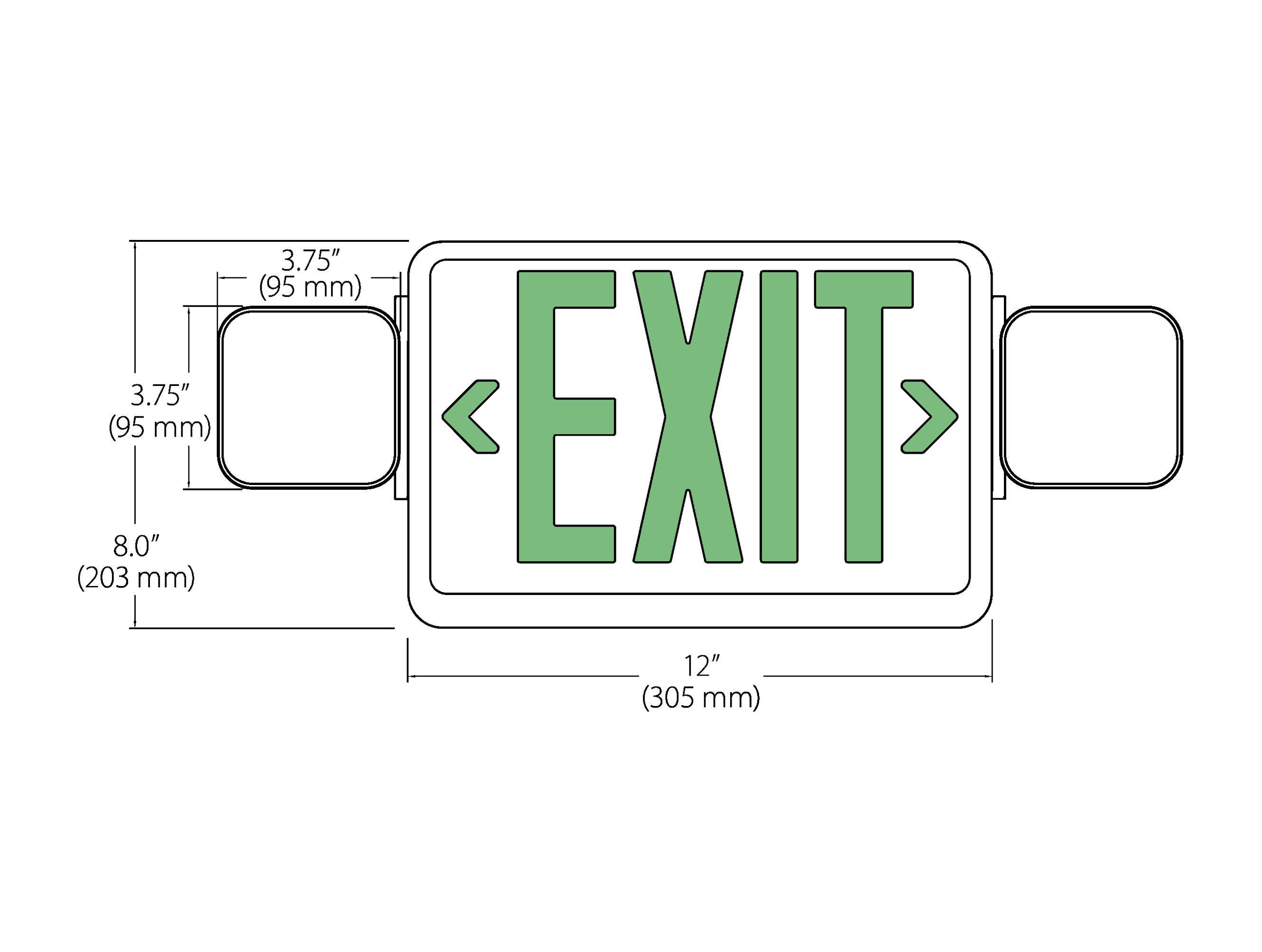 Nicor Lighting ECL1-10-UNV-WH-G-2 Emergency-Exit-Lighting - View #6