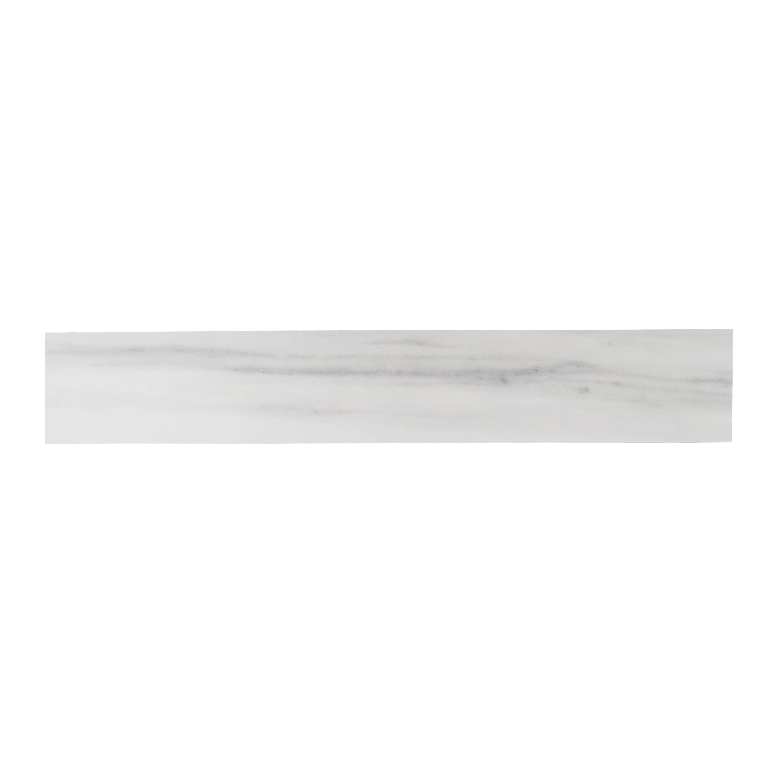 Dolomiti Bianco 4-in H x 21.5-in L White Sintered Stone Bathroom Side Splash | - allen + roth 261559
