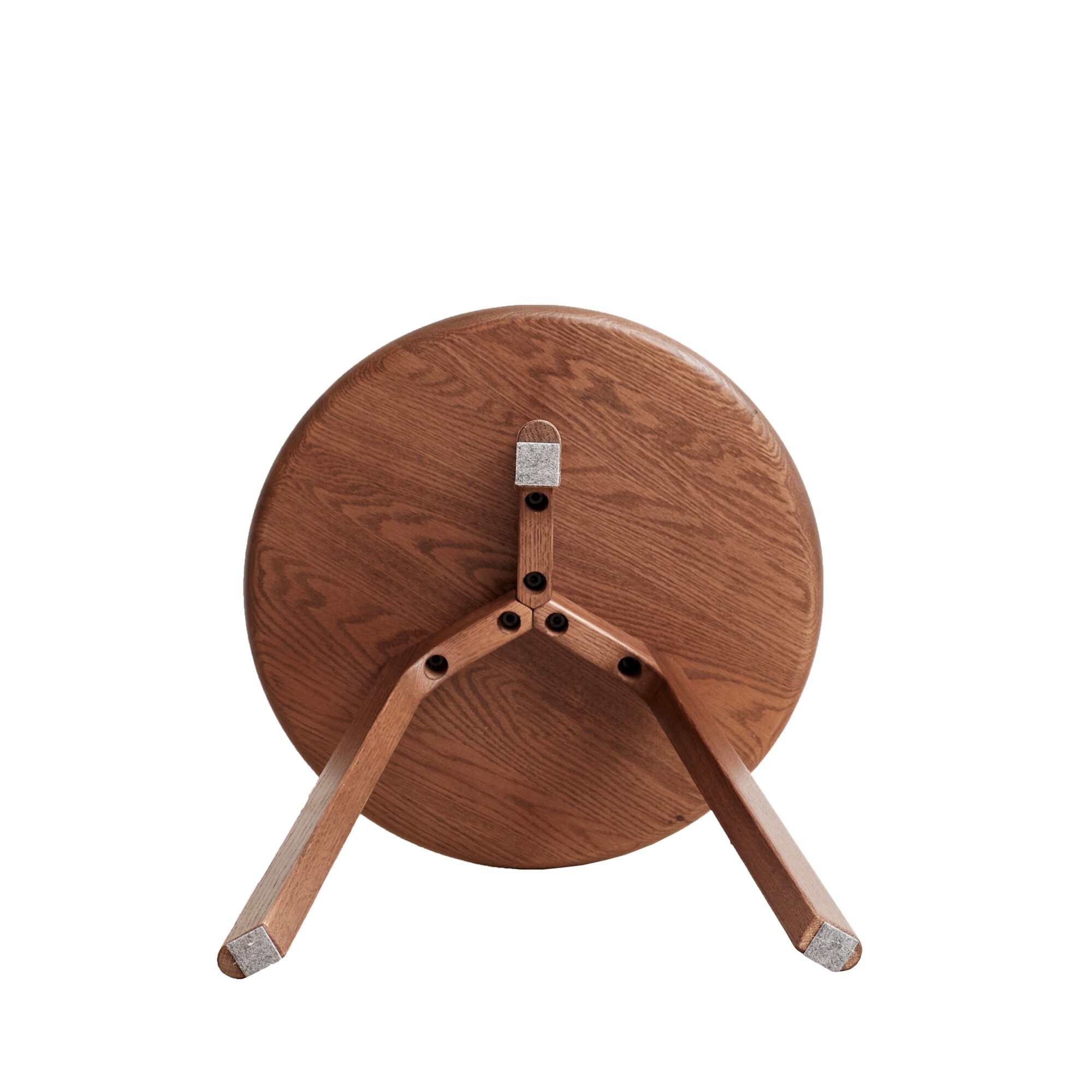 TATAHANCE 17.72'' Round End Table 17.72-in W x 19.69-in H Walnut Wood ...