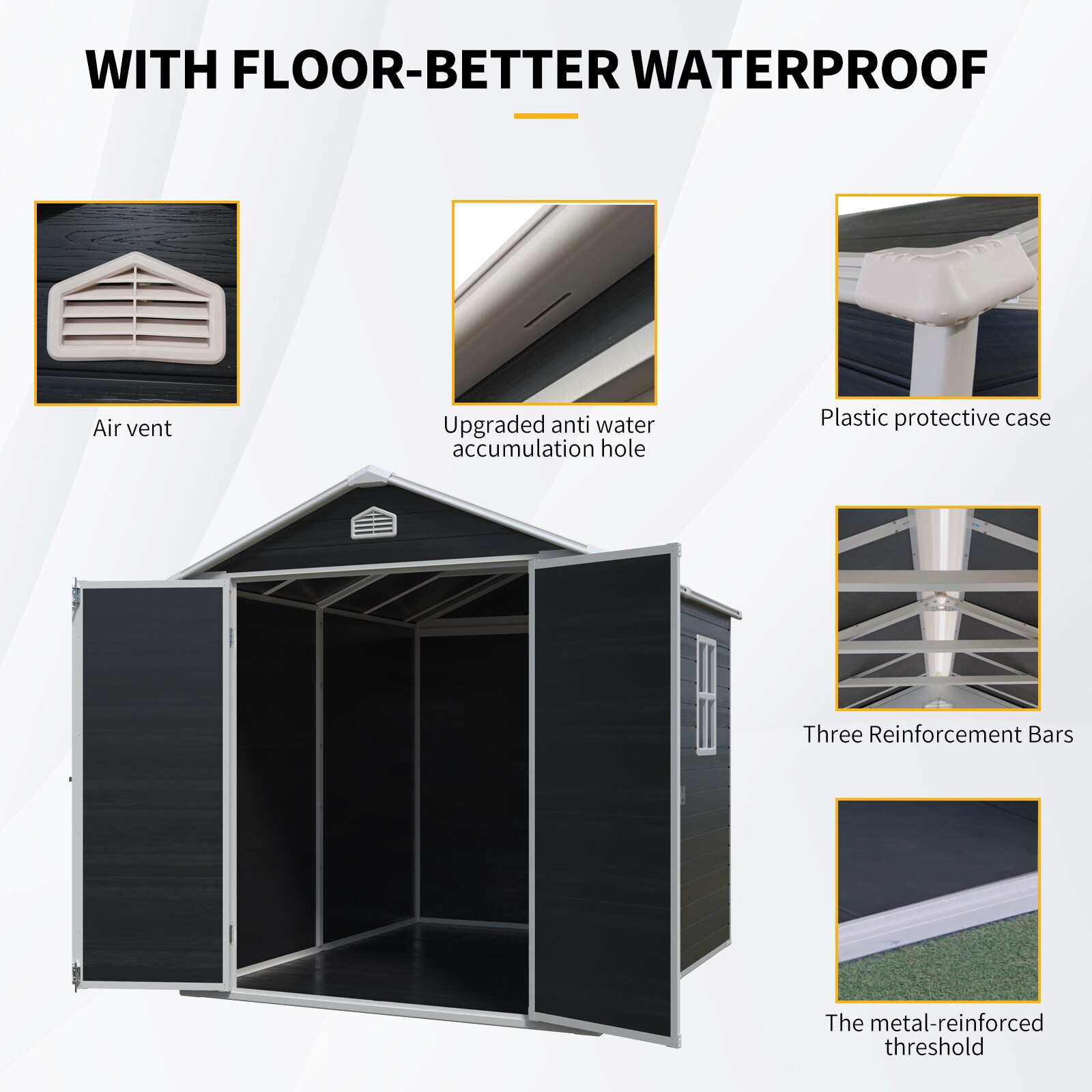 Wooakway FXLS0604-603Z293 Metal-Storage-Buildings-Sheds - View #6