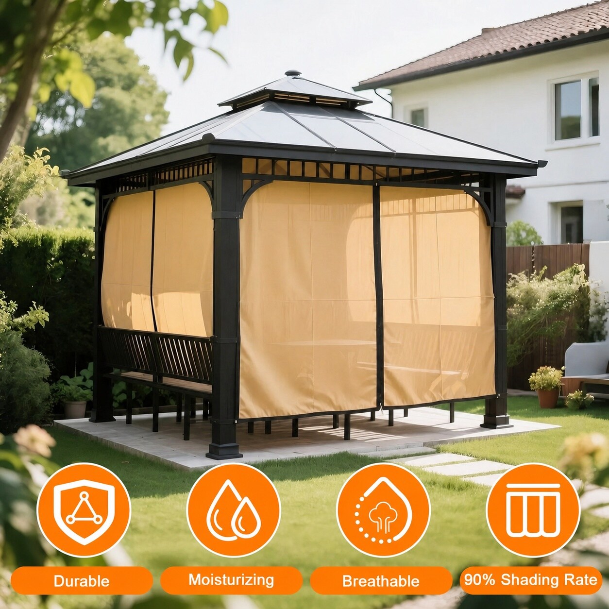 Adrinfly LAD0711D069 Shade-Sails-Fabric - View #2
