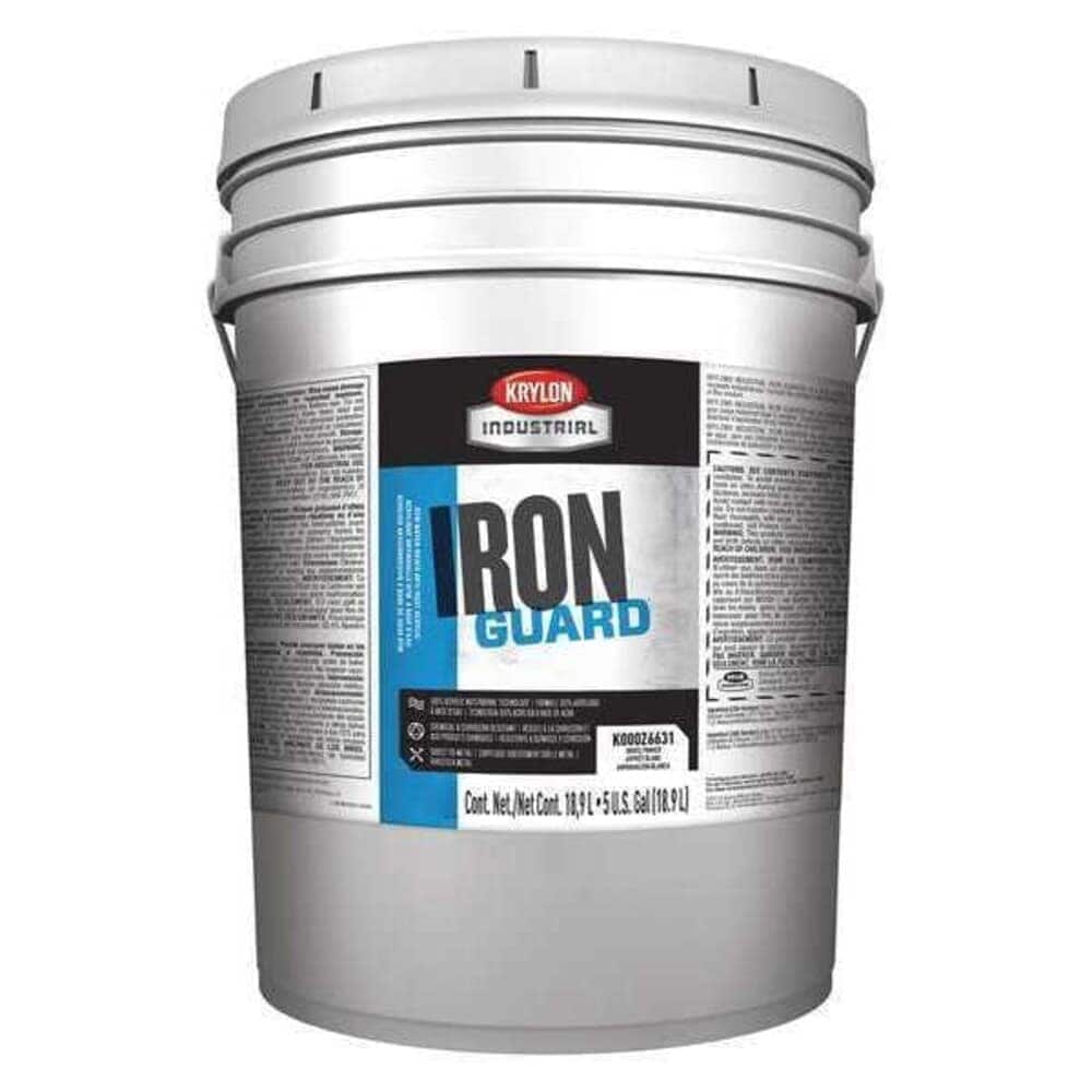 Krylon  Interior/Exterior Paint Semi-Gloss Water Base White 5 gal K11004045