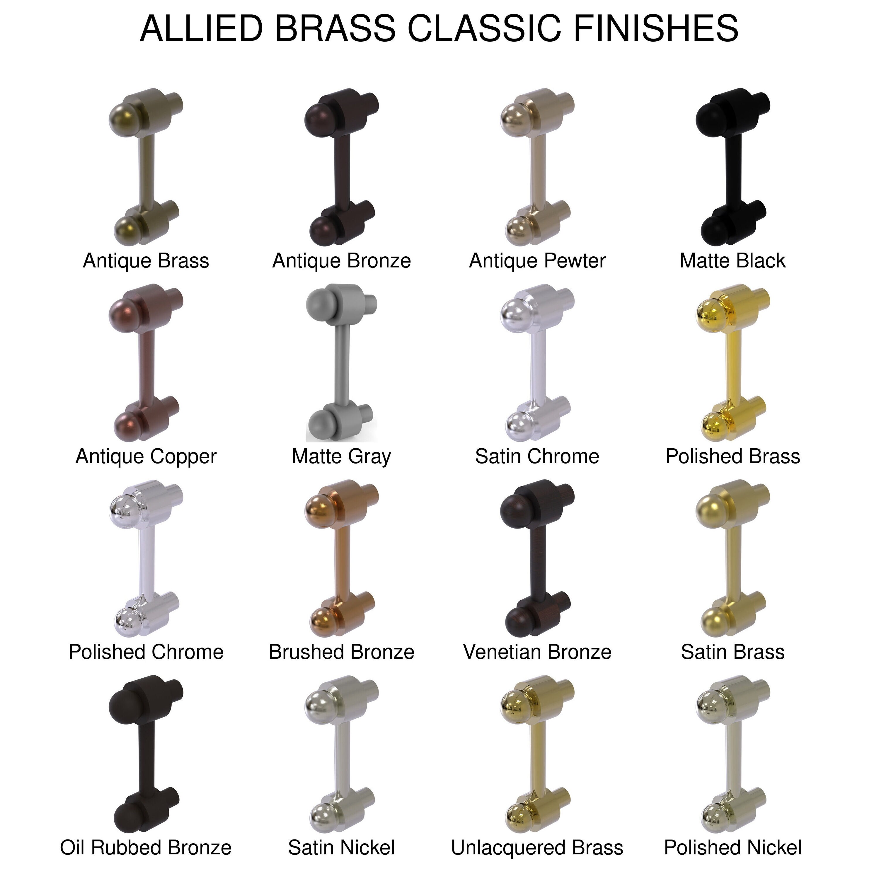 Allied Brass P-20-BKM Cabinet-Pulls - View #4