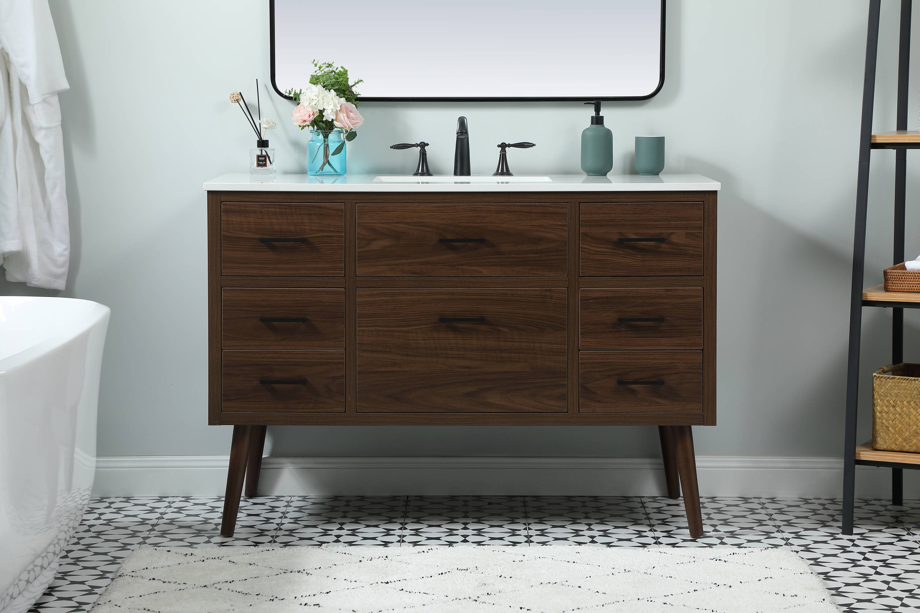 Elegant Decor HF123144MWT Bath-Vanity-Combo - View #2