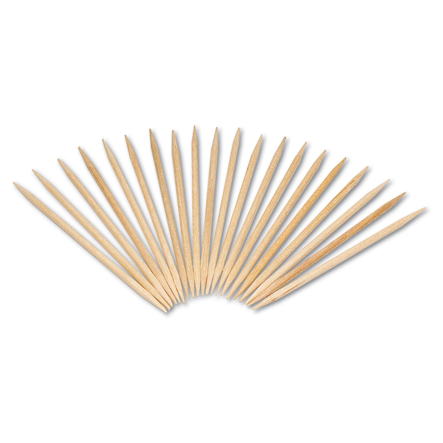 AmerCareRoyal Round Wood Toothpicks 2.5 in Natural 800/Box 24 Boxes/Case 5 Cases/Carton #R820