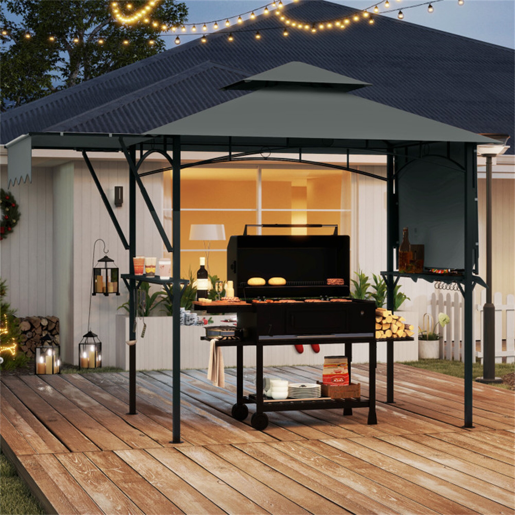 BABOOM BOM-12040GR-CO Wood-Resin-Gazebos - View #11