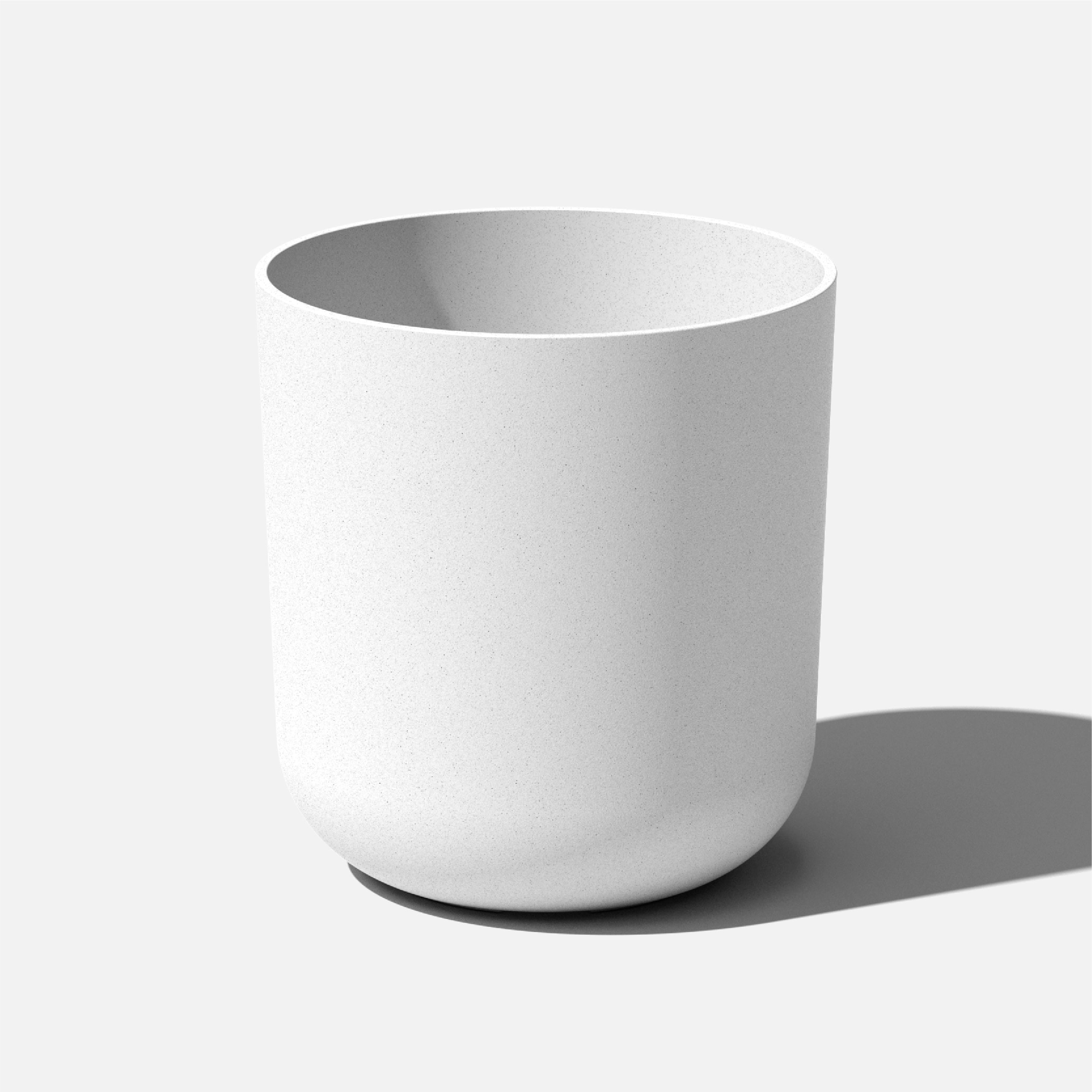 Veradek KNV20W Round 18.5-in W x 19.75-in H x White Plastic Indoor/Outdoor Planter