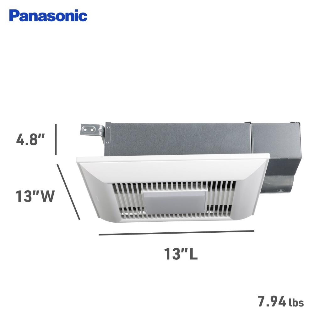 Panasonic WhisperValue 0.3-Sone 110-CFM White Lighted Bathroom Fan With ...