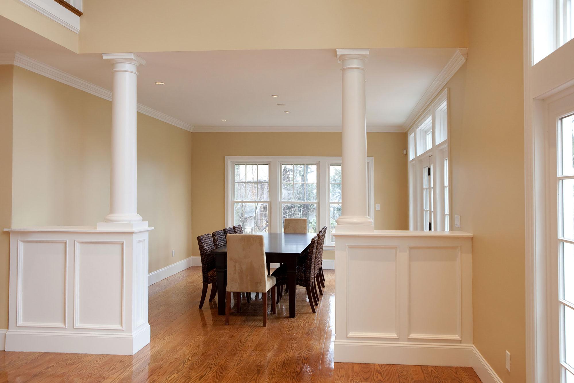 Modern Primed White Polystyrene Baseboard Moulding 5-5/8" x 8'